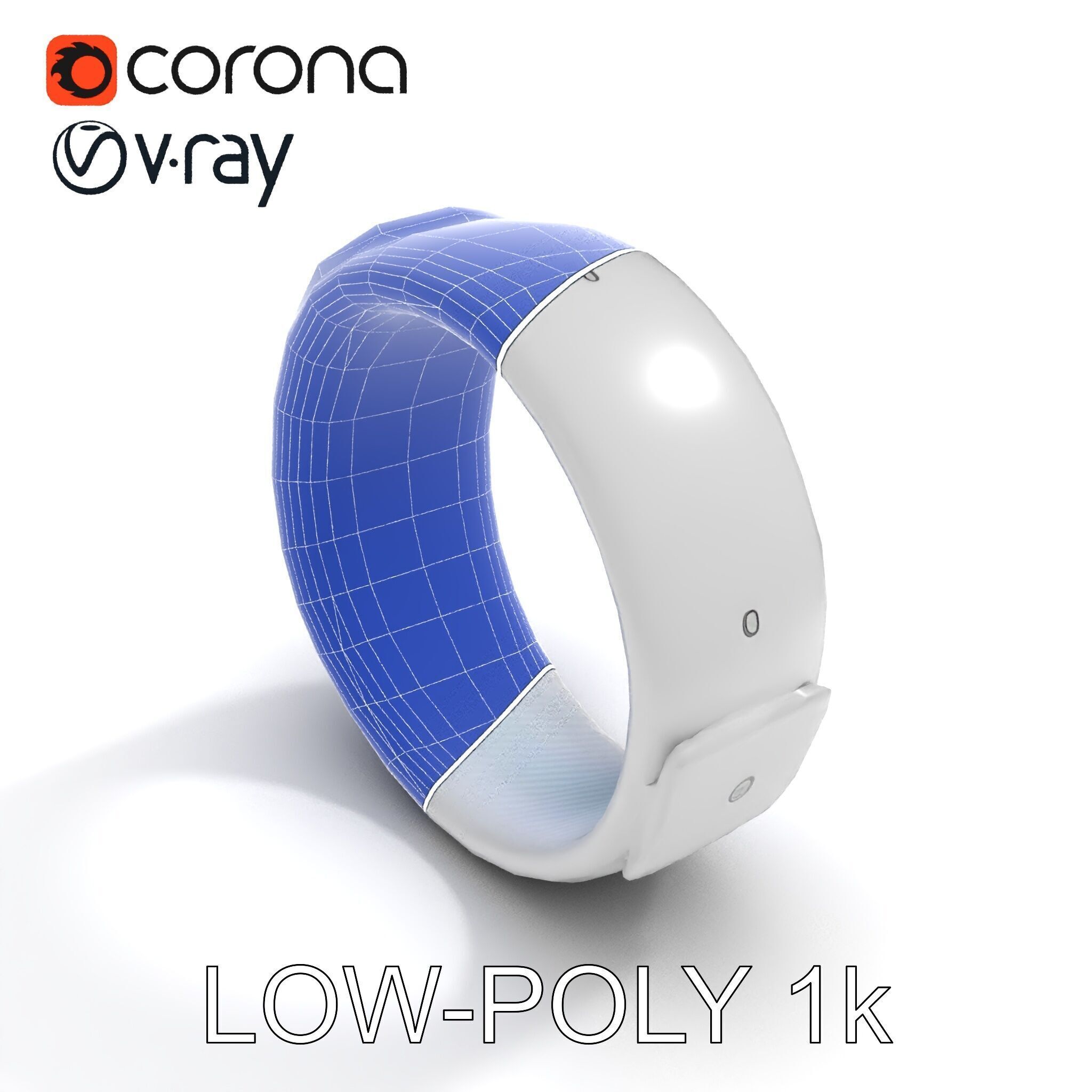 Smartwatch Model Pack with Interactive Display Low-poly 3D model_15