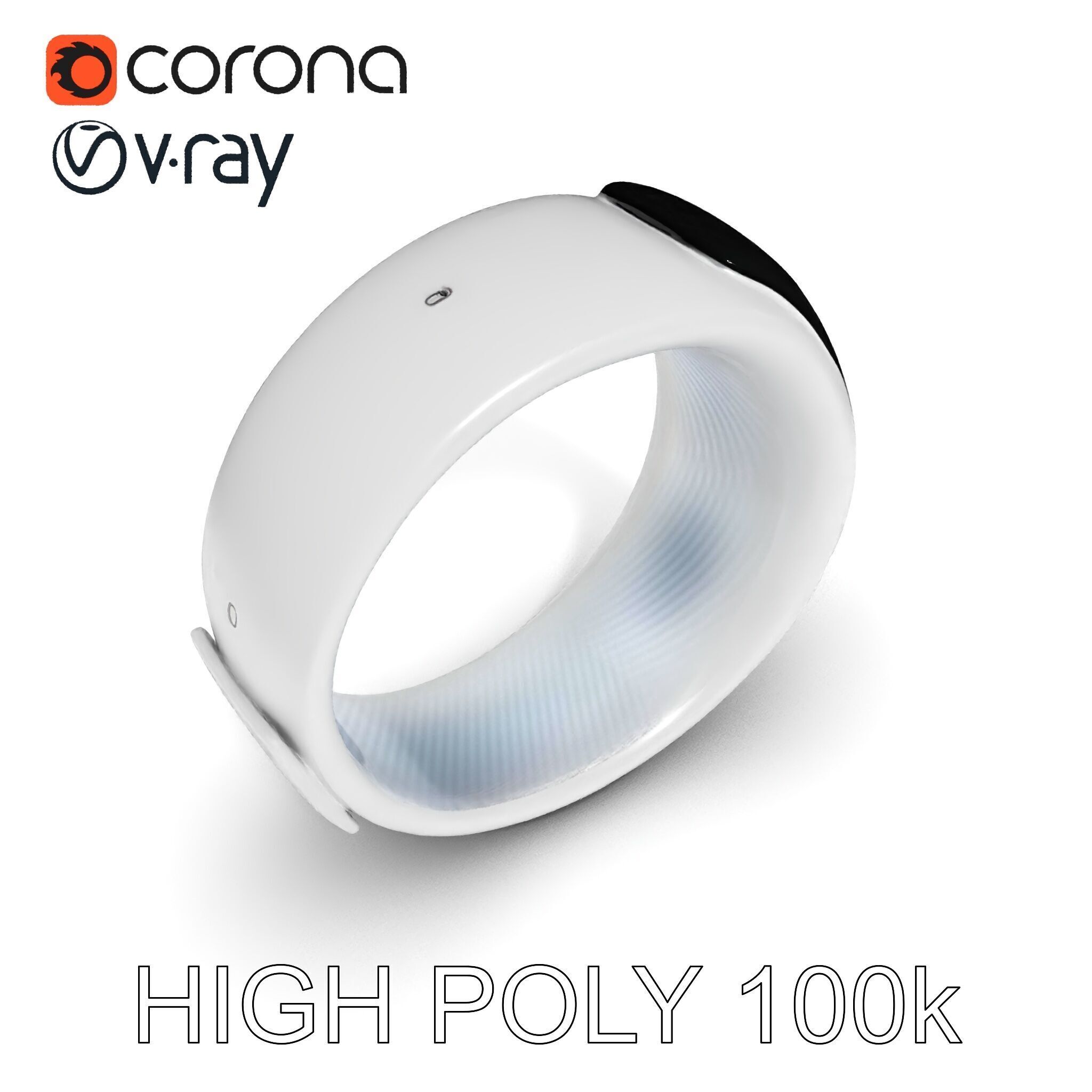 Smartwatch Model Pack with Interactive Display Low-poly 3D model_33