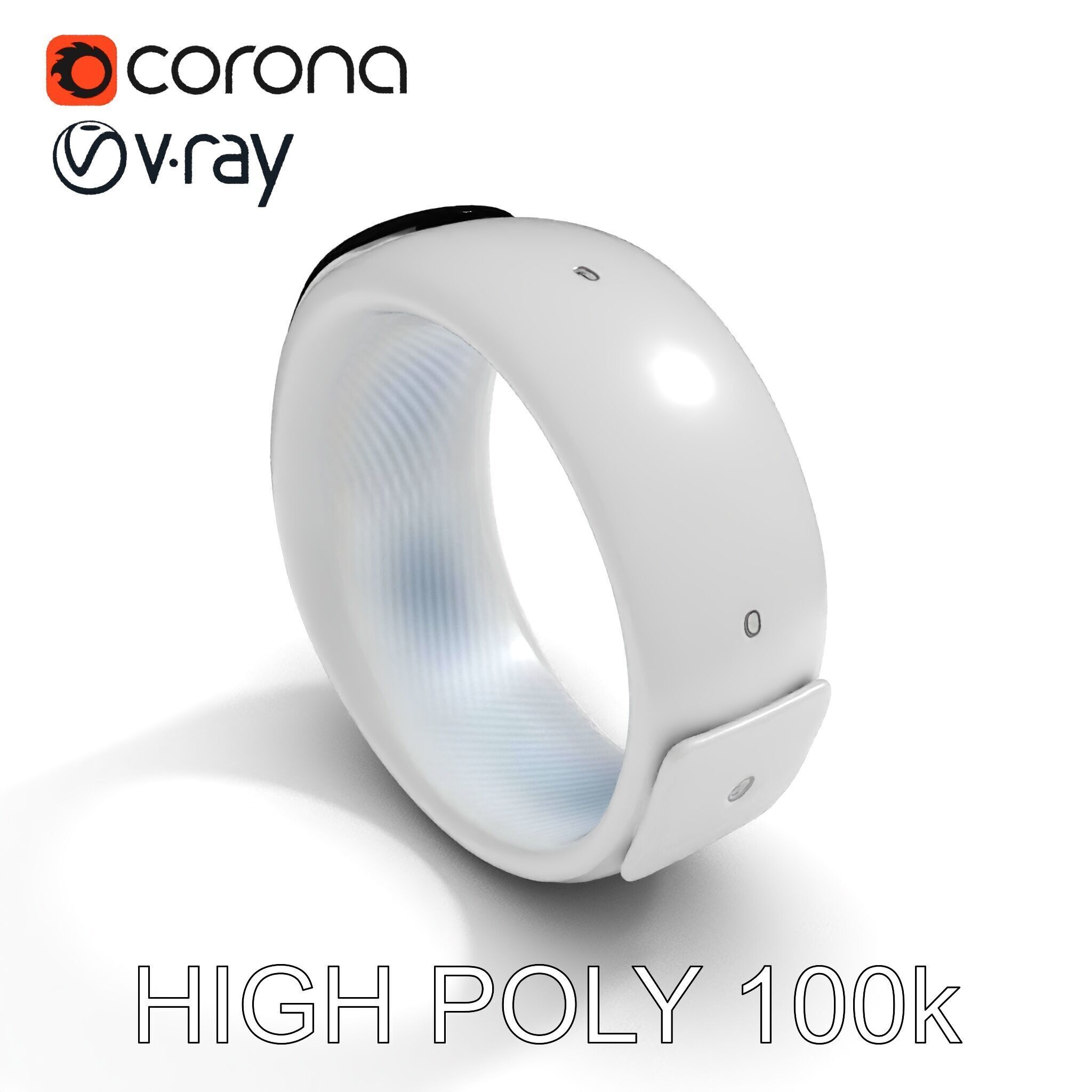 Smartwatch Model Pack with Interactive Display Low-poly 3D model_22