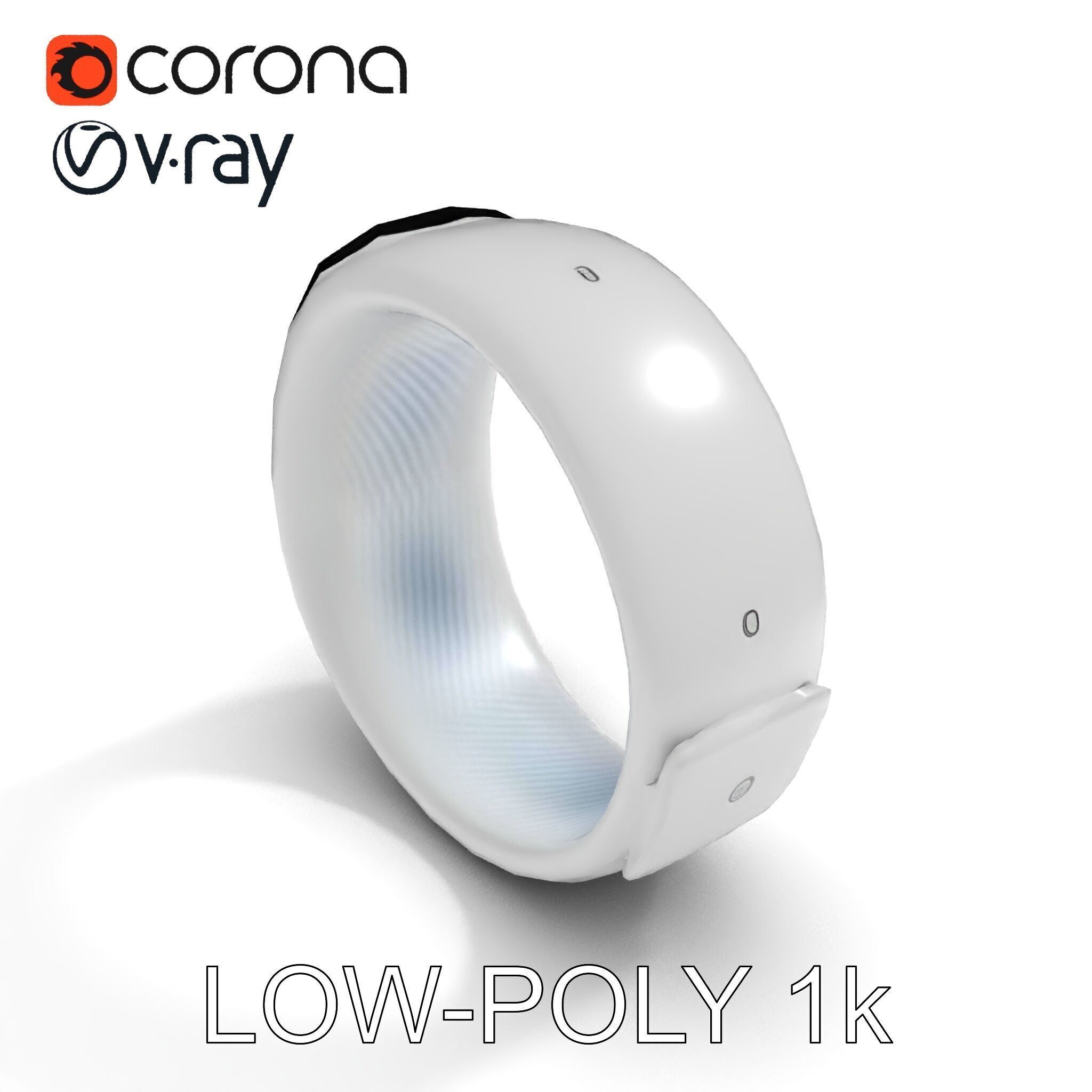 Smartwatch Model Pack with Interactive Display Low-poly 3D model_18