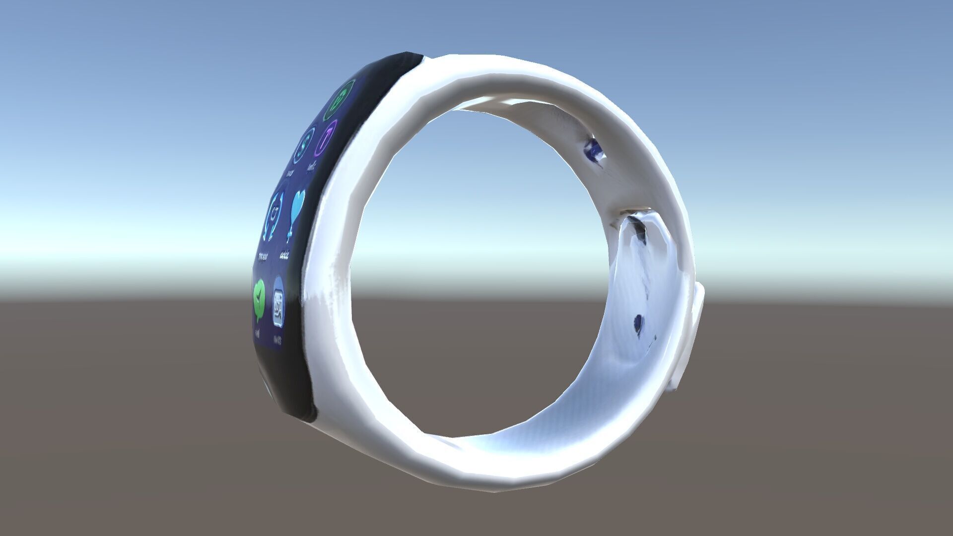 Smartwatch Model Pack with Interactive Display Low-poly 3D model_30