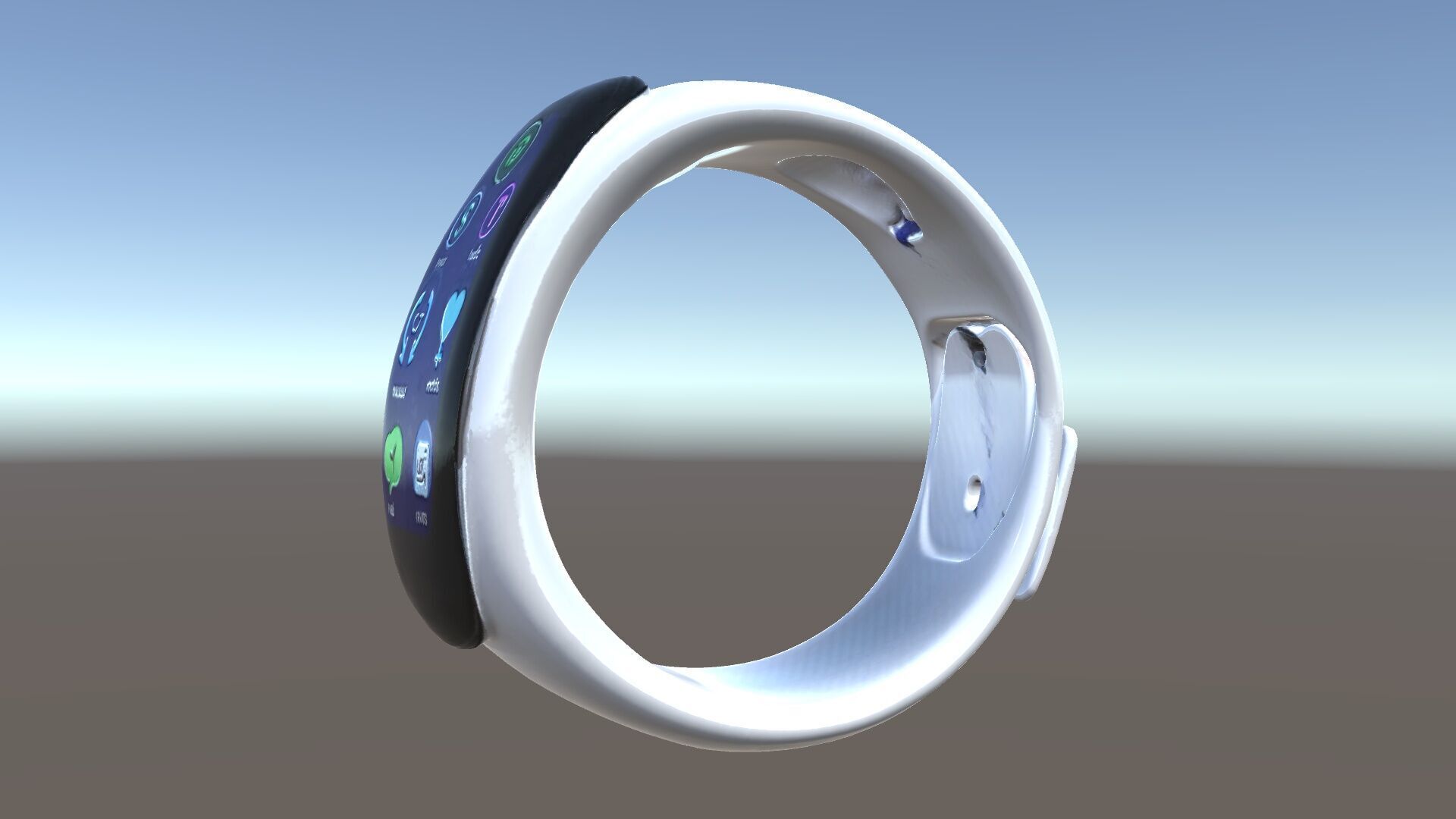 Smartwatch Model Pack with Interactive Display Low-poly 3D model_29