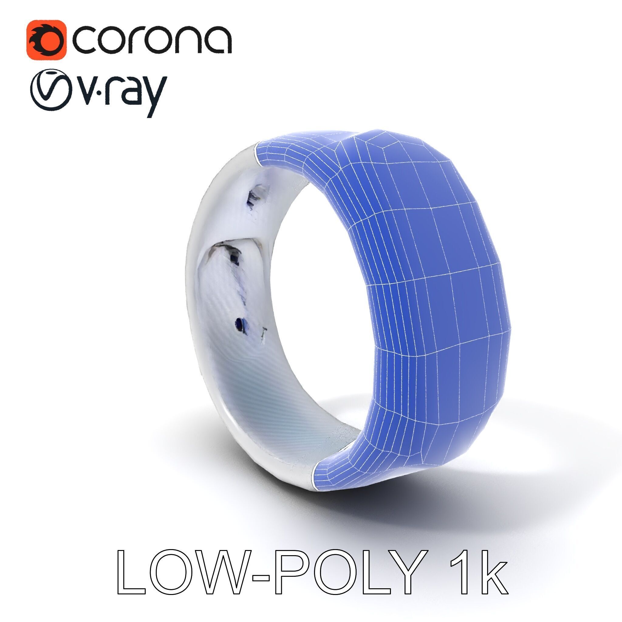 Smartwatch Model Pack with Interactive Display Low-poly 3D model_27