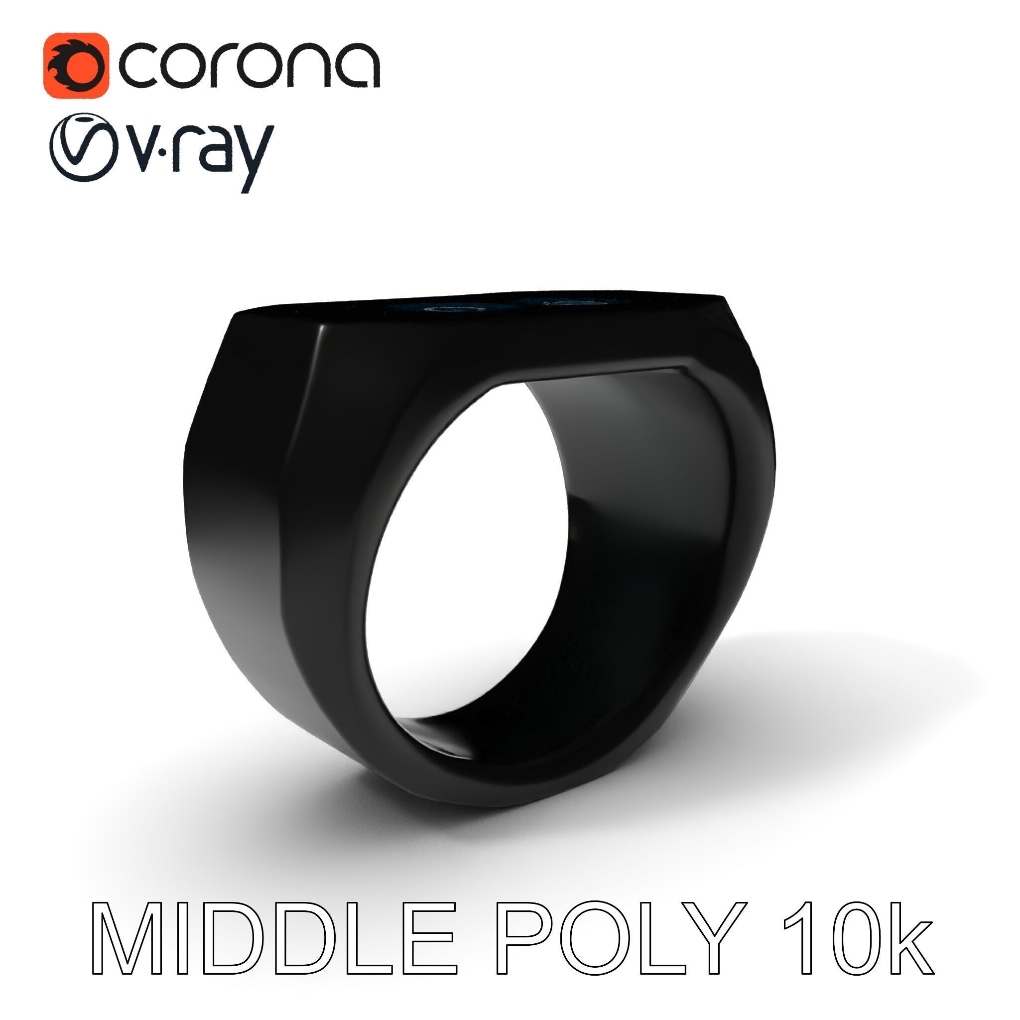 Modern Smart Ring D Model Pack Low-poly 3D model_30