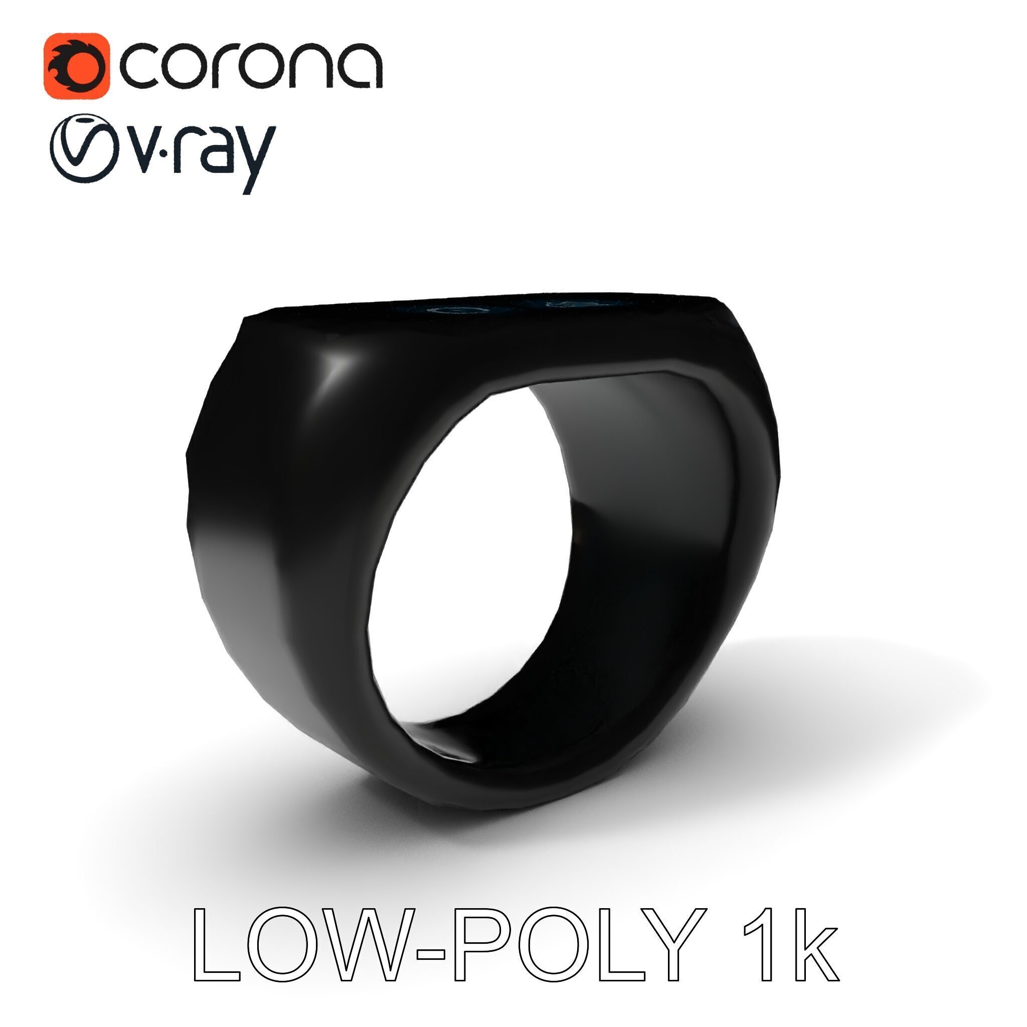 Modern Smart Ring D Model Pack Low-poly 3D model_20