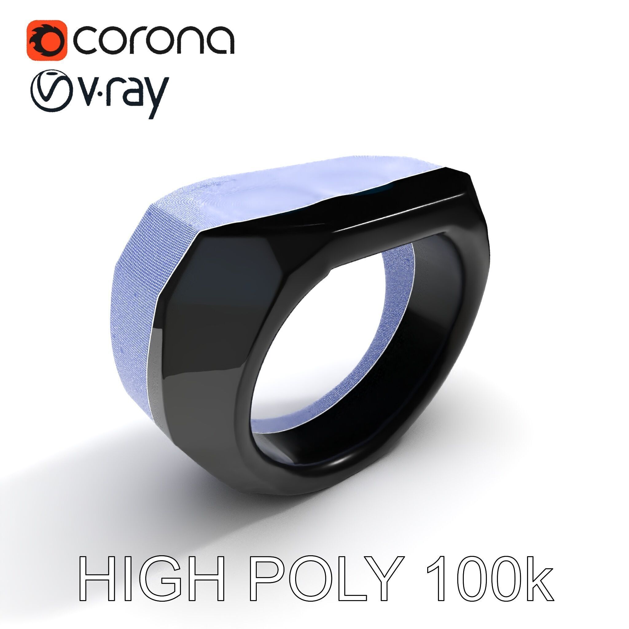 Modern Smart Ring D Model Pack Low-poly 3D model_24