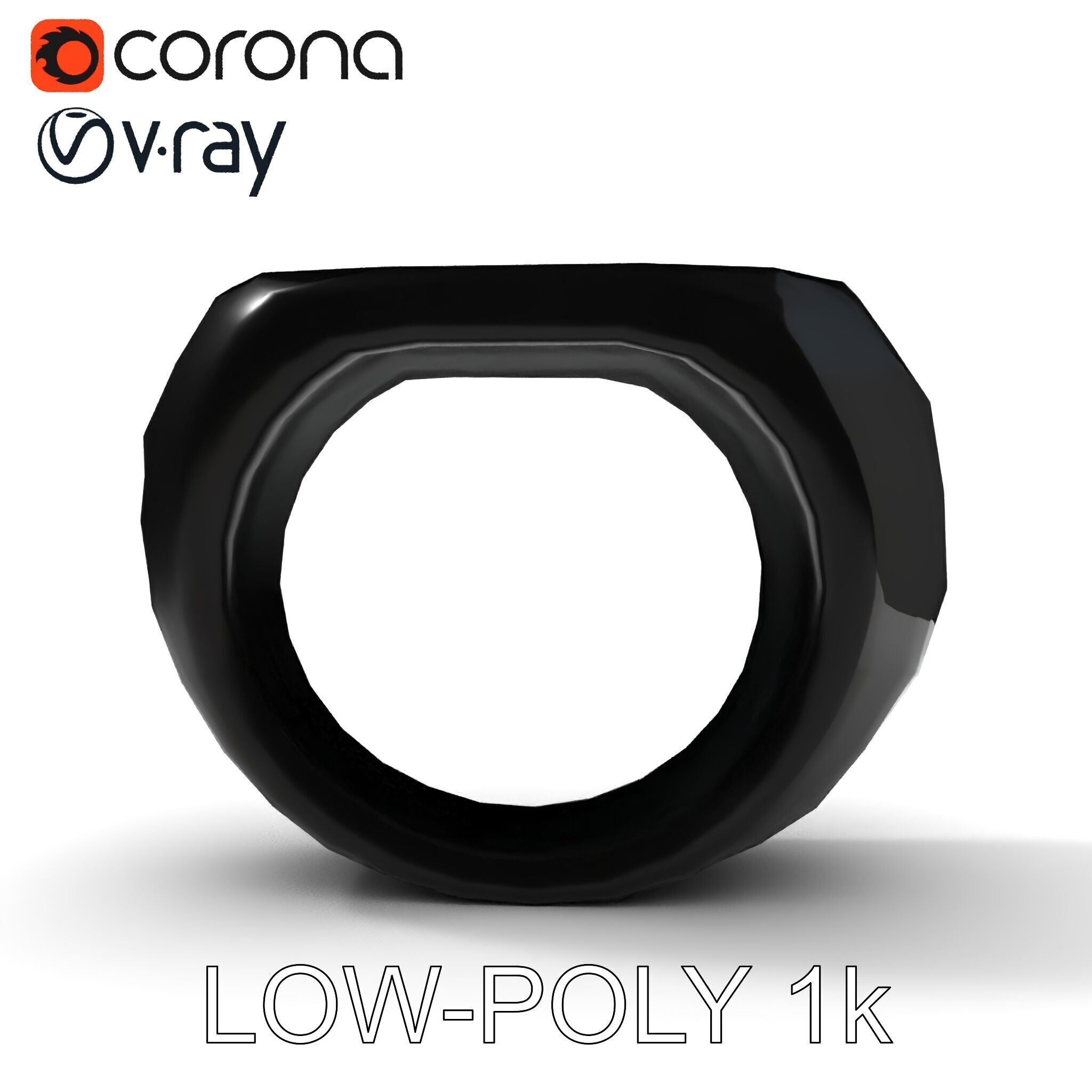 Modern Smart Ring D Model Pack Low-poly 3D model_18