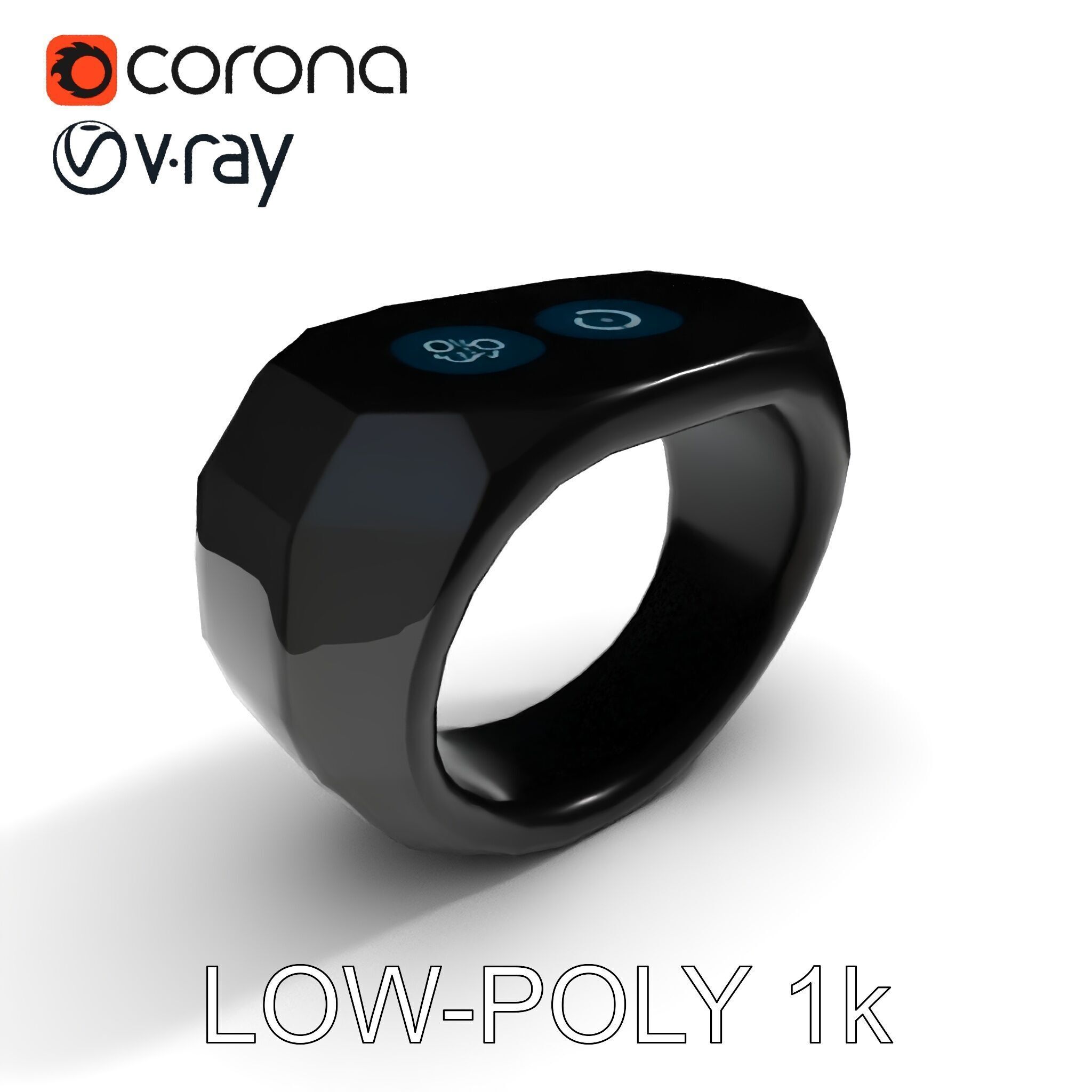 Modern Smart Ring D Model Pack Low-poly 3D model_23