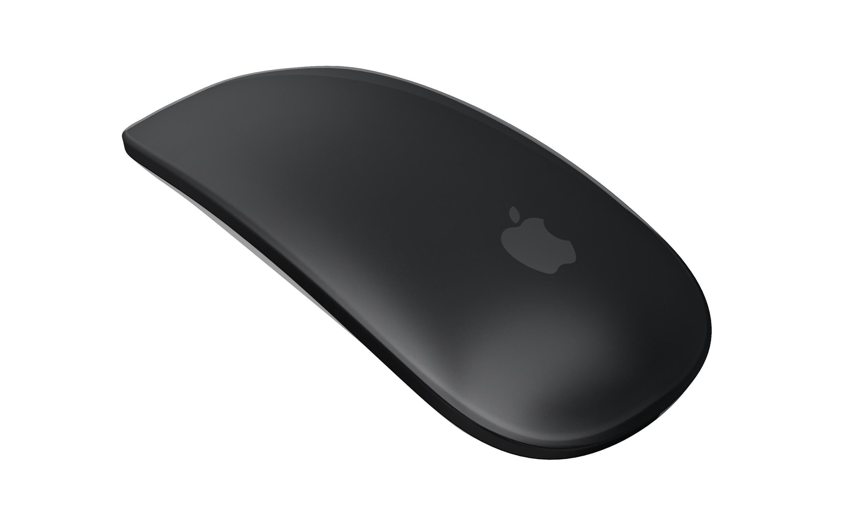 Apple Magic Mouse Black And Silver 3D model_1