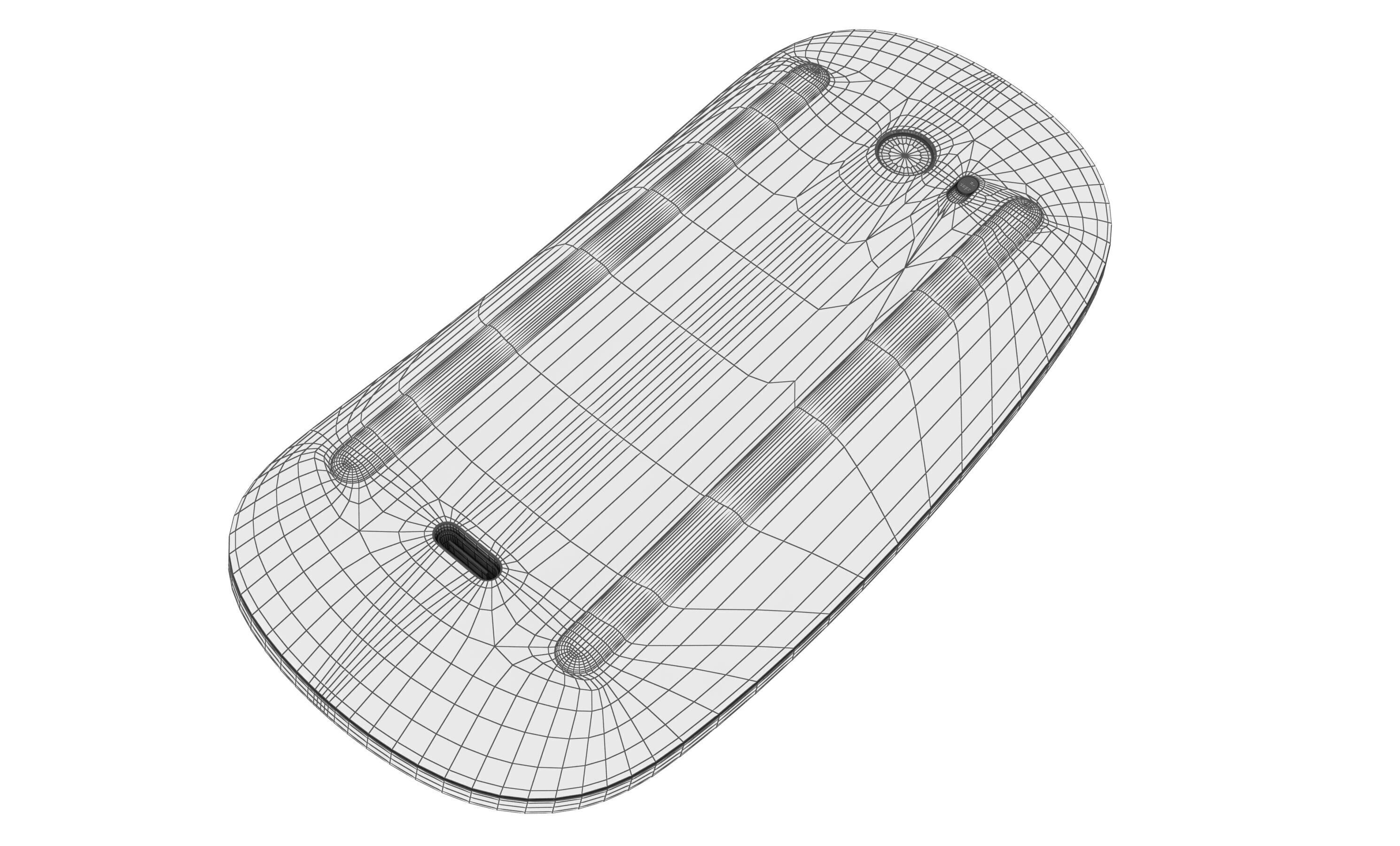 Apple Magic Mouse Black And Silver 3D model_16