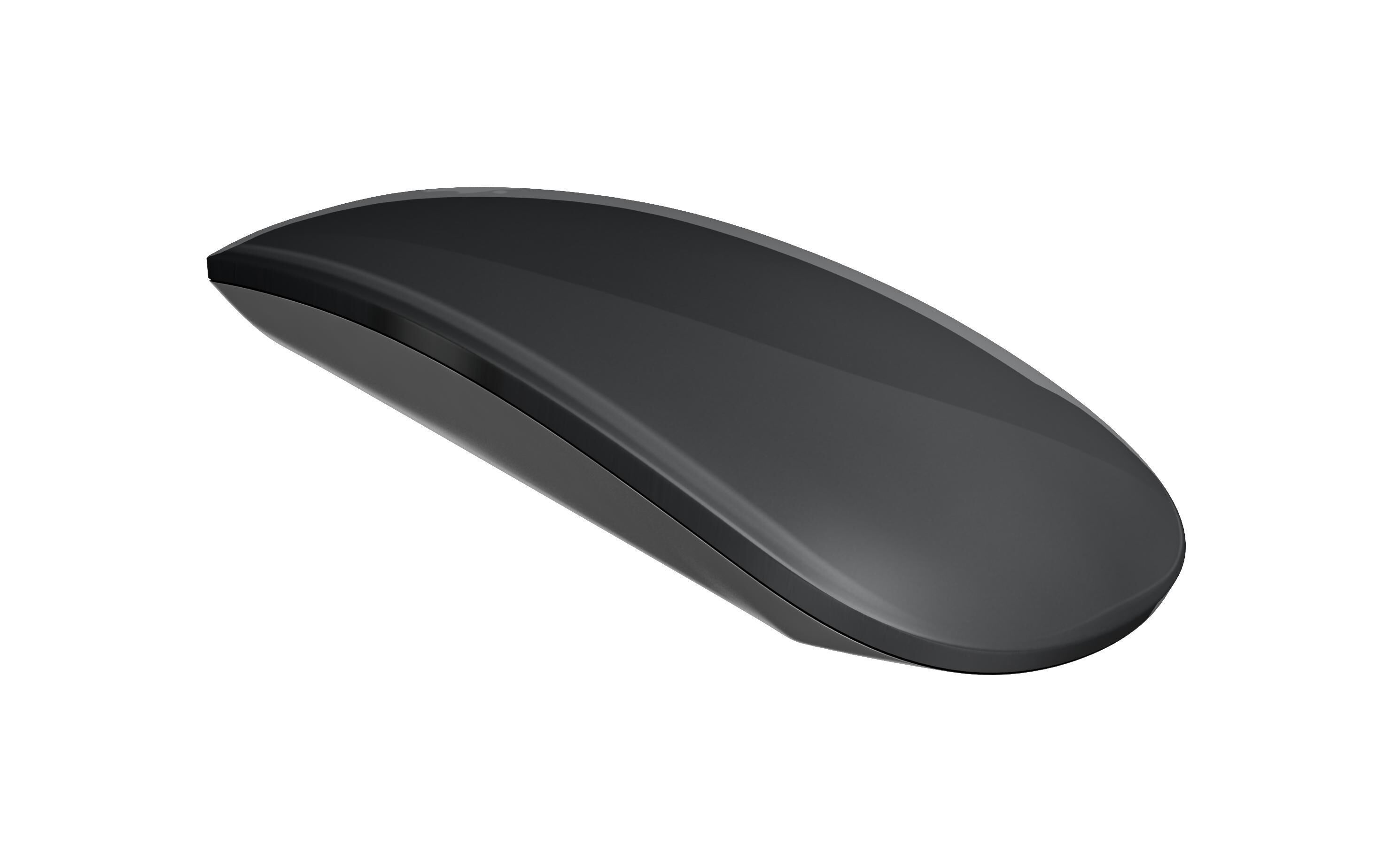 Apple Magic Mouse Black And Silver 3D model_3