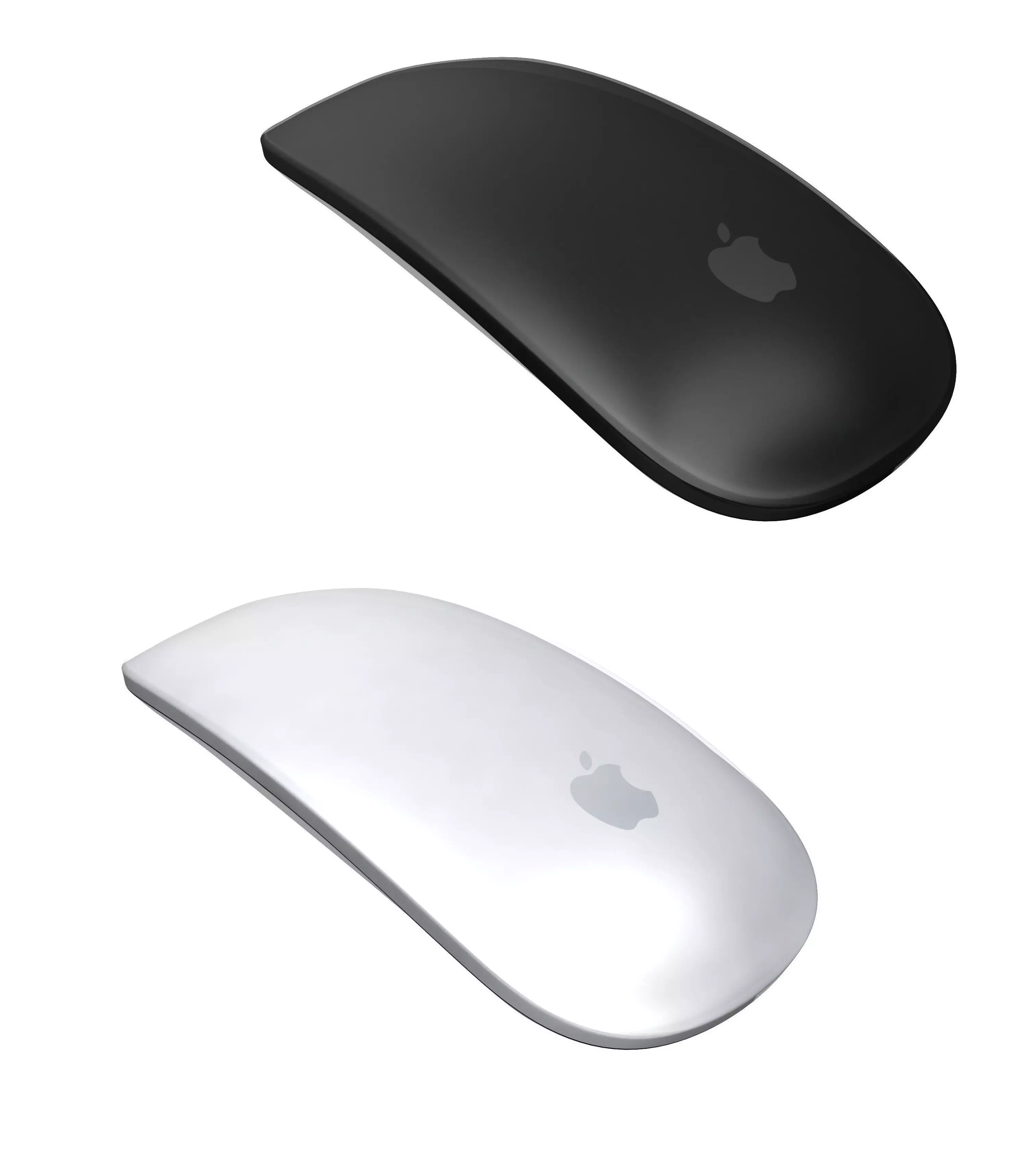 Apple Magic Mouse Black And Silver 3D model_0