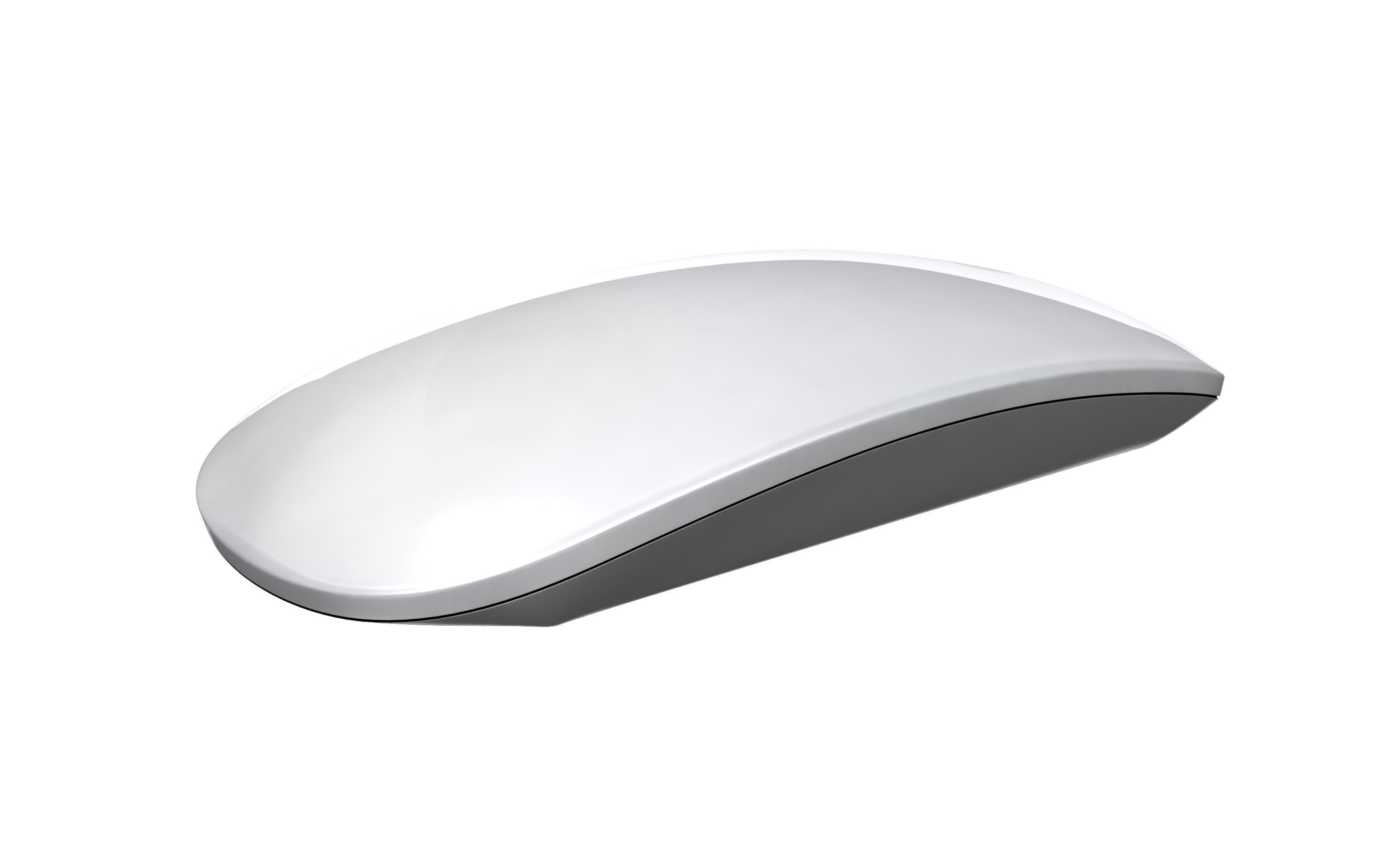 Apple Magic Mouse Black And Silver 3D model_7