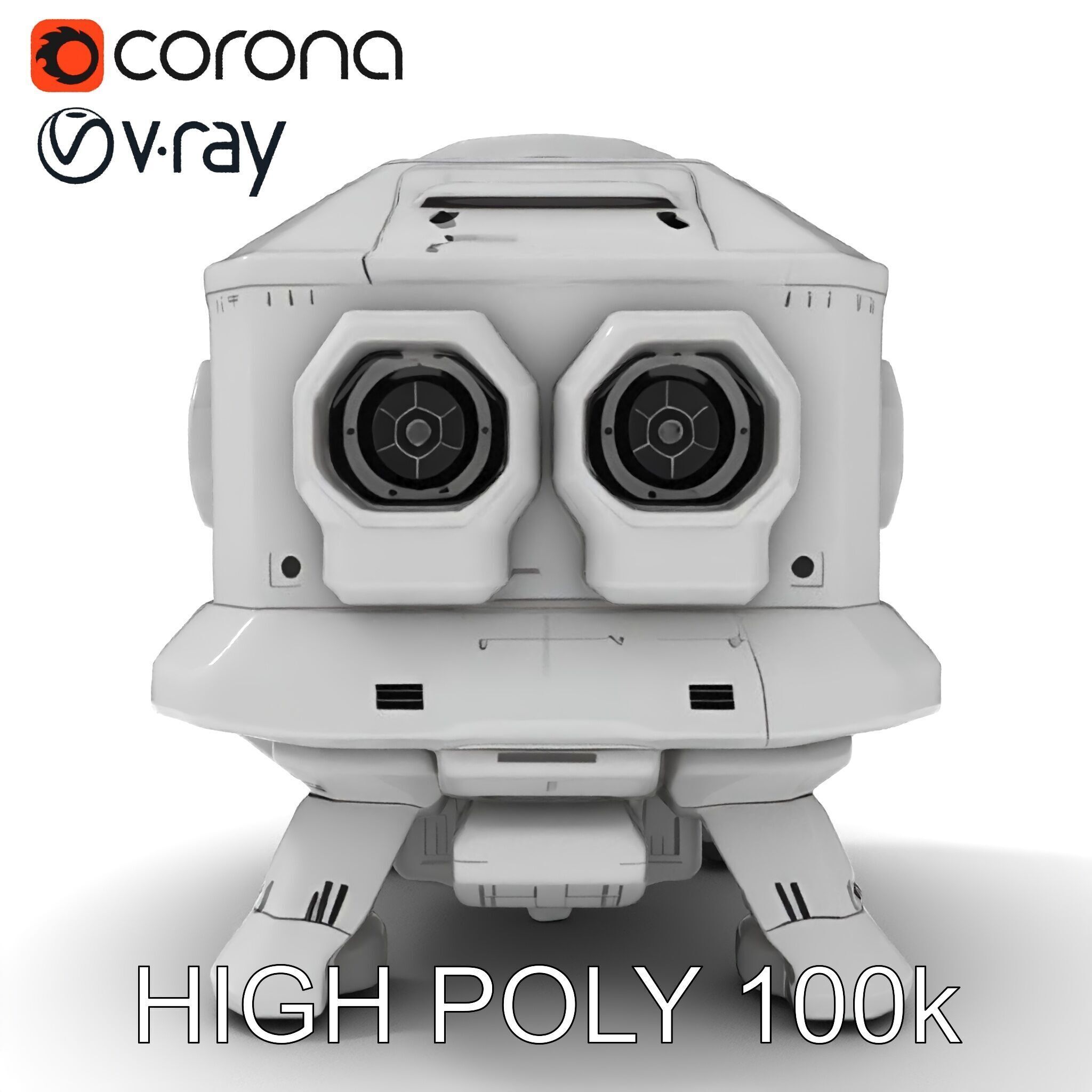 Futuristic Space Station Module model pack Low-poly 3D model_28