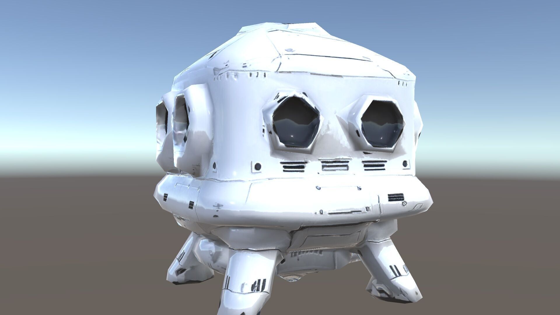 Futuristic Space Station Module model pack Low-poly 3D model_22
