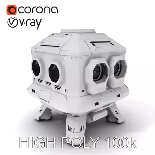 Futuristic Space Station Module model pack