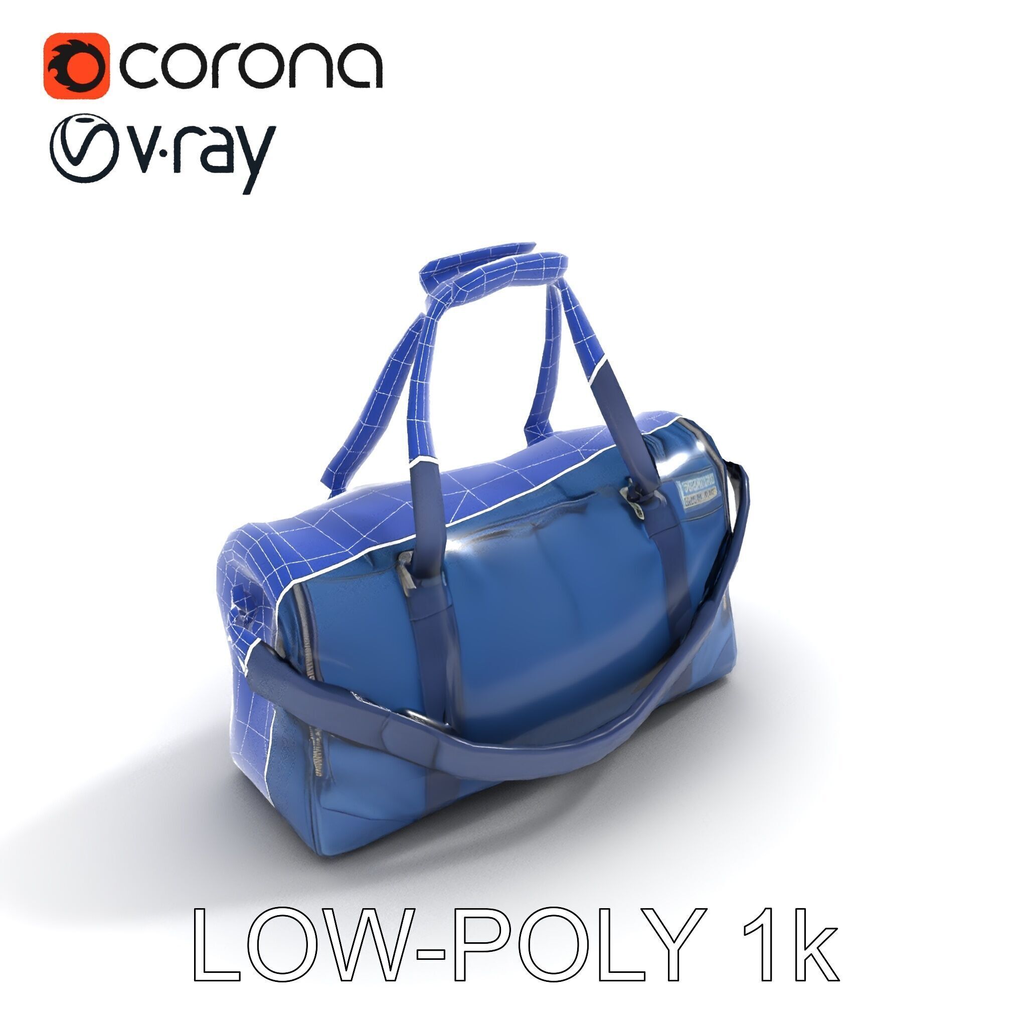 Versatile Duffel Bag Model Pack Low-poly 3D model_33