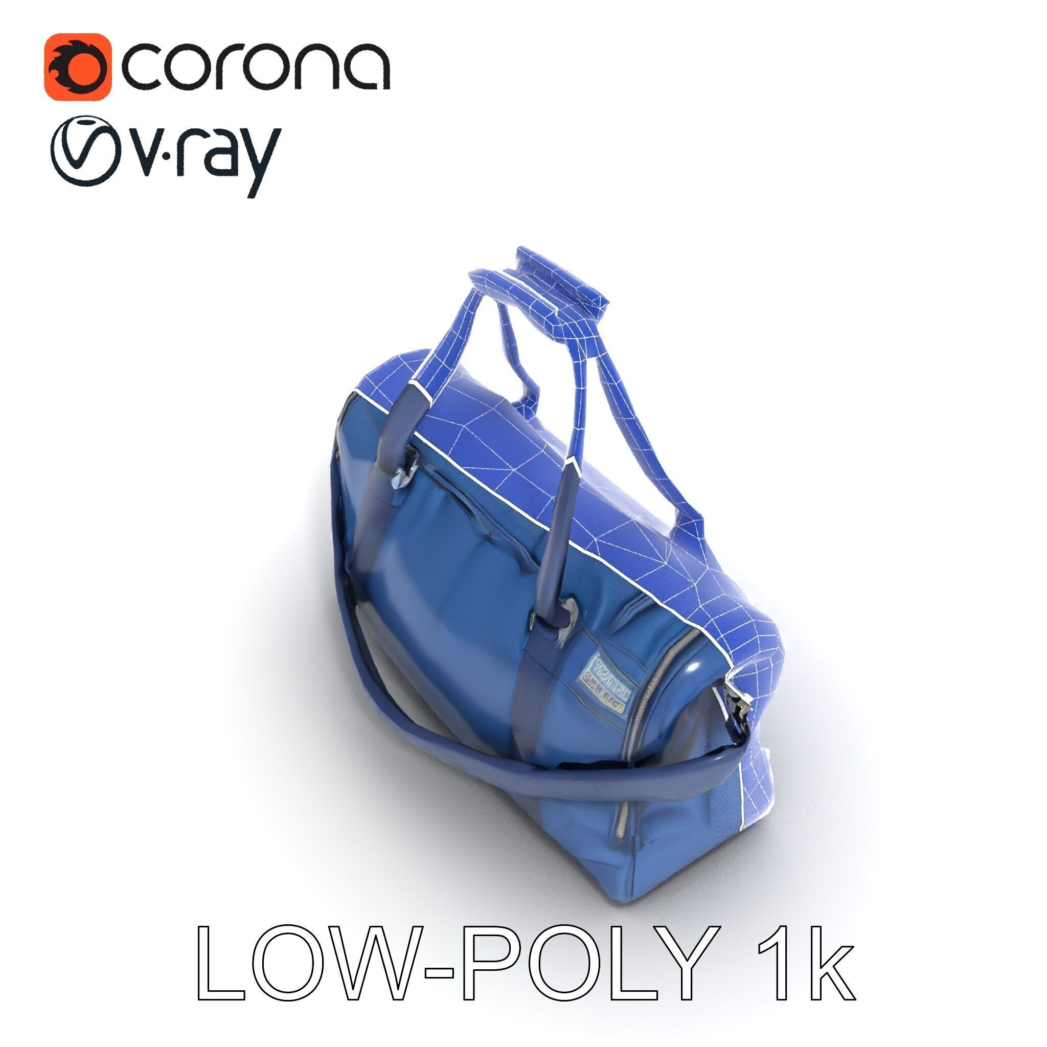 Versatile Duffel Bag Model Pack Low-poly 3D model_9