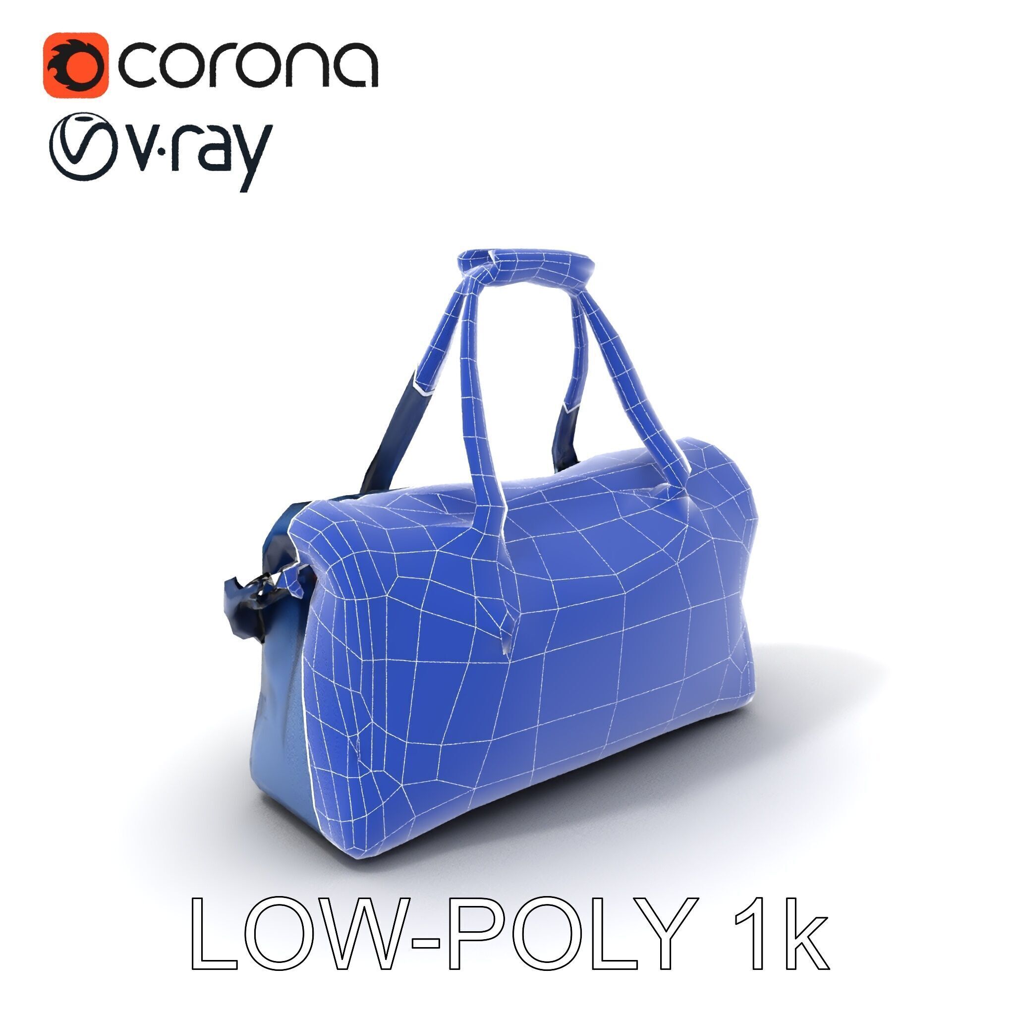 Versatile Duffel Bag Model Pack Low-poly 3D model_14