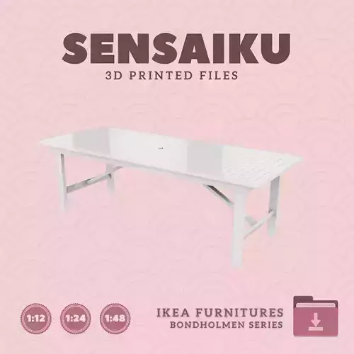 BONDHOLMEN Table 92 In for Mini Dollhouse - IKEA - 3D Print