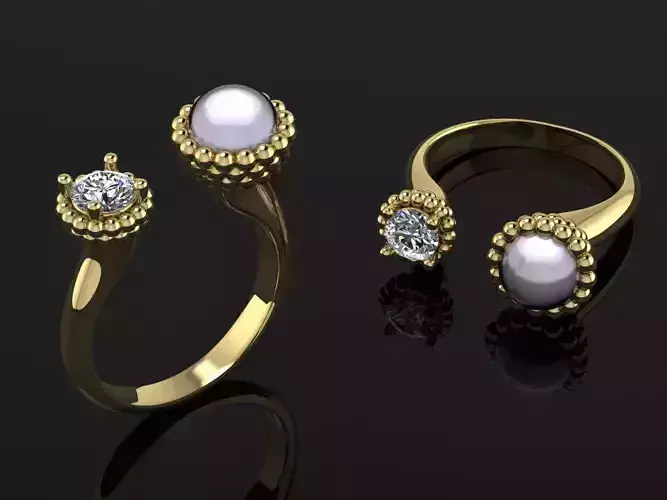 Jewelry Ring Gold  3D print model
