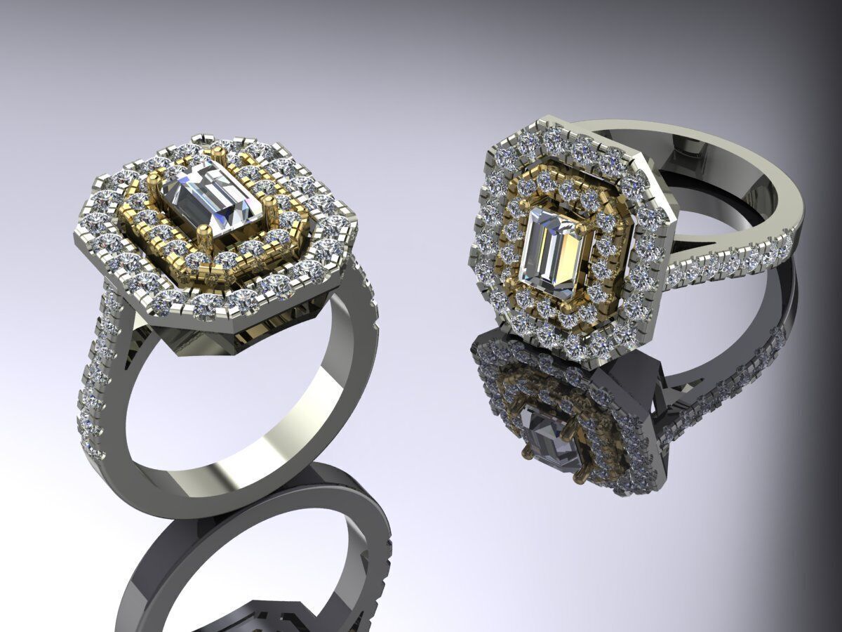 Jewelry Ring Gold 3D print model_2