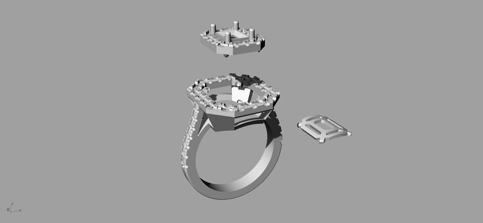 Jewelry Ring Gold 3D print model_6