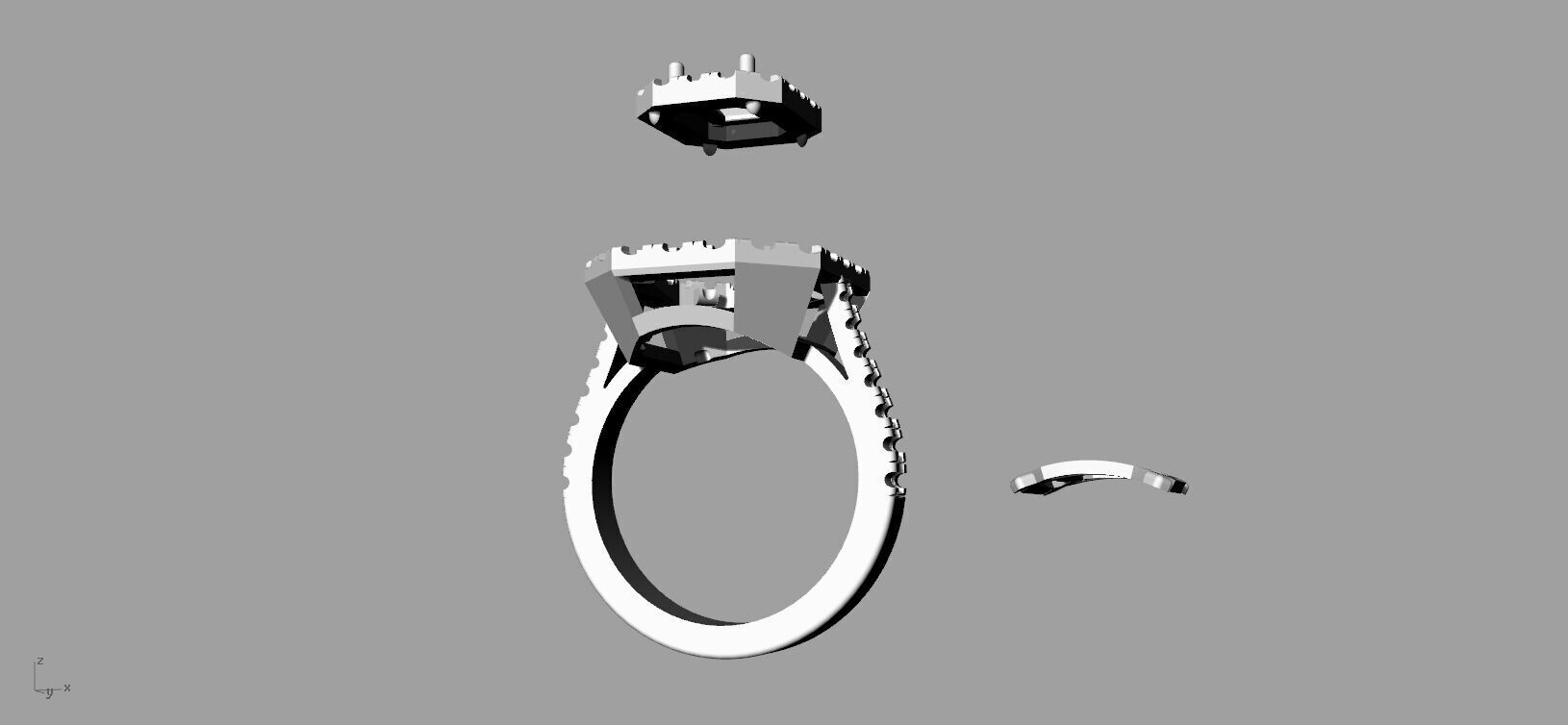 Jewelry Ring Gold 3D print model_5