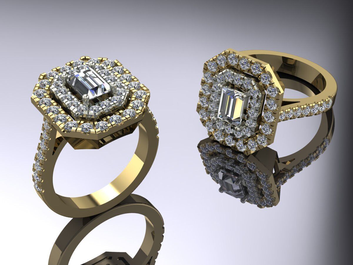 Jewelry Ring Gold 3D print model_1