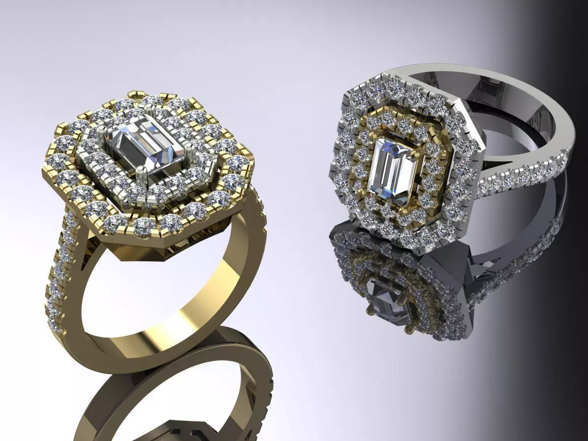 Jewelry Ring Gold 3D print model_0