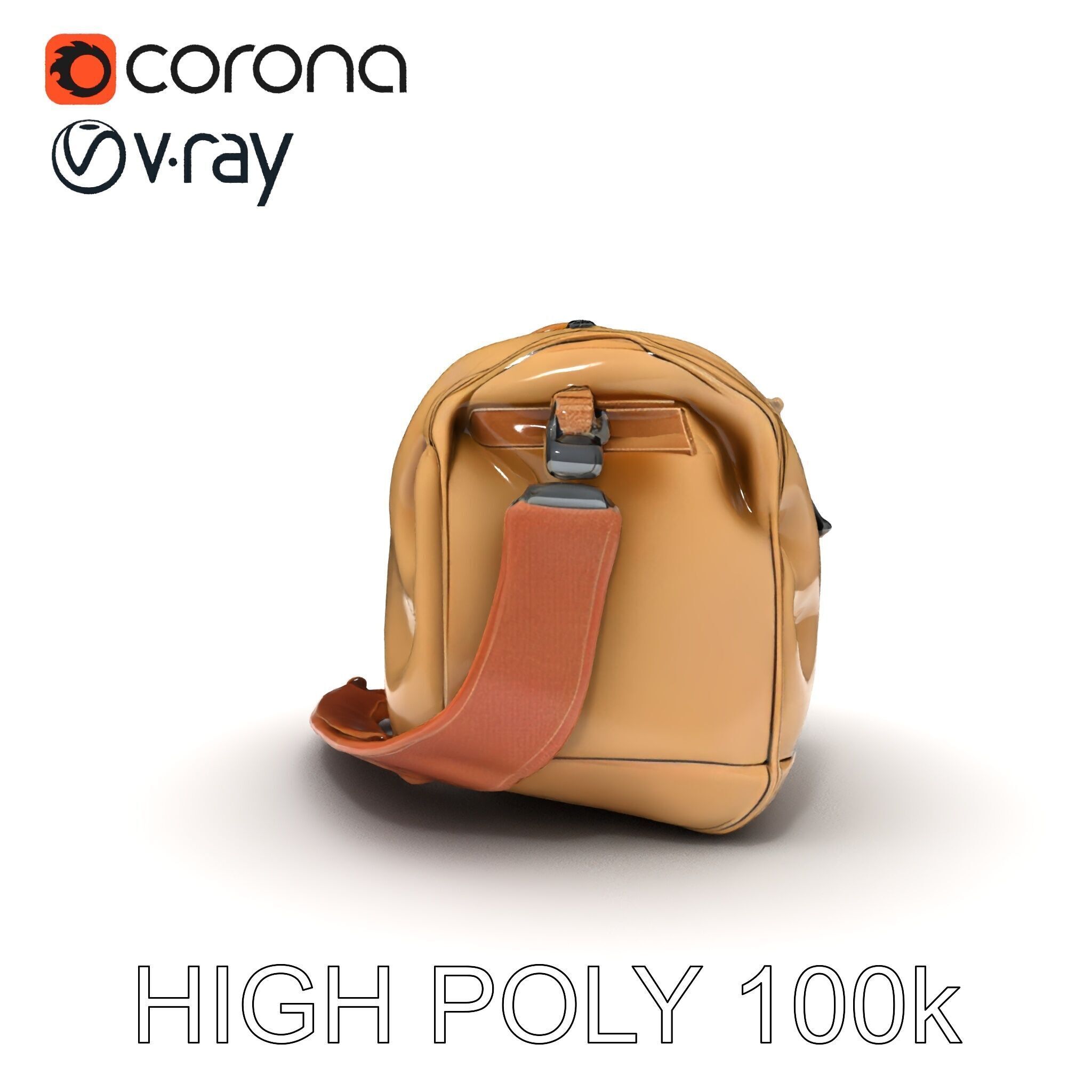 Travel Duffel Bag D Model Pack Low-poly 3D model_8