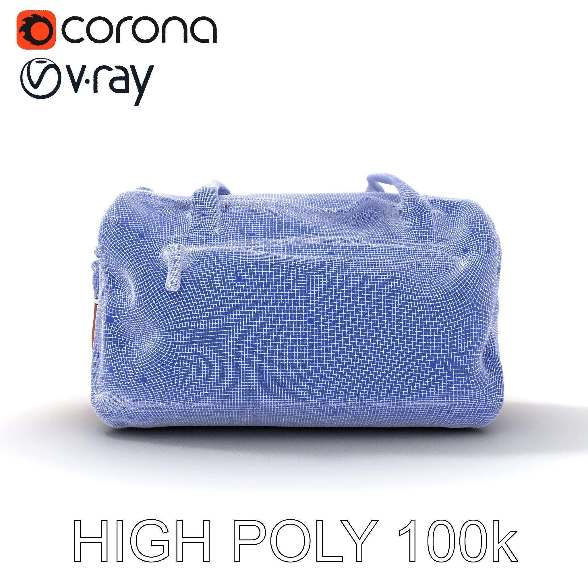 Travel Duffel Bag D Model Pack Low-poly 3D model_27