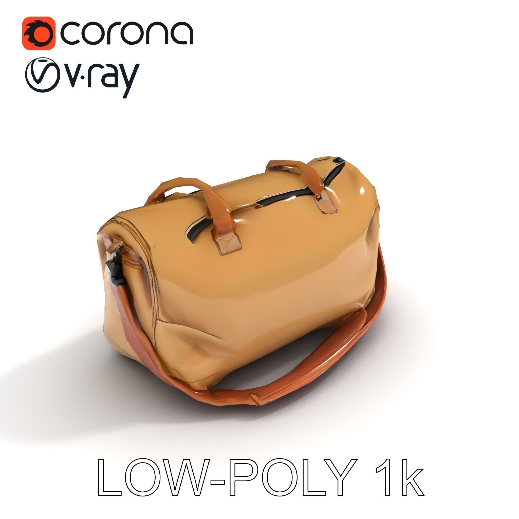 Travel Duffel Bag D Model Pack Low-poly 3D model_29