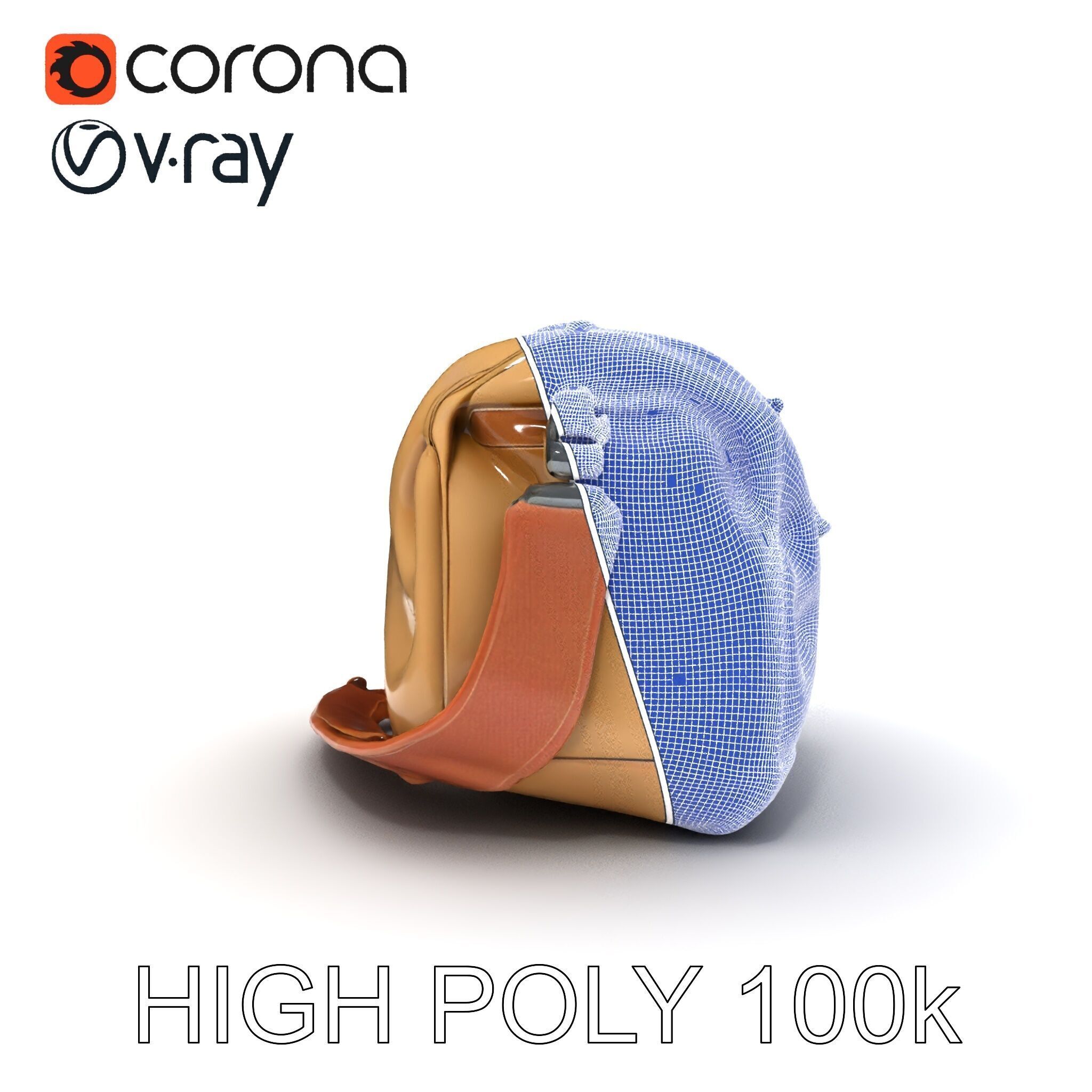 Travel Duffel Bag D Model Pack Low-poly 3D model_35