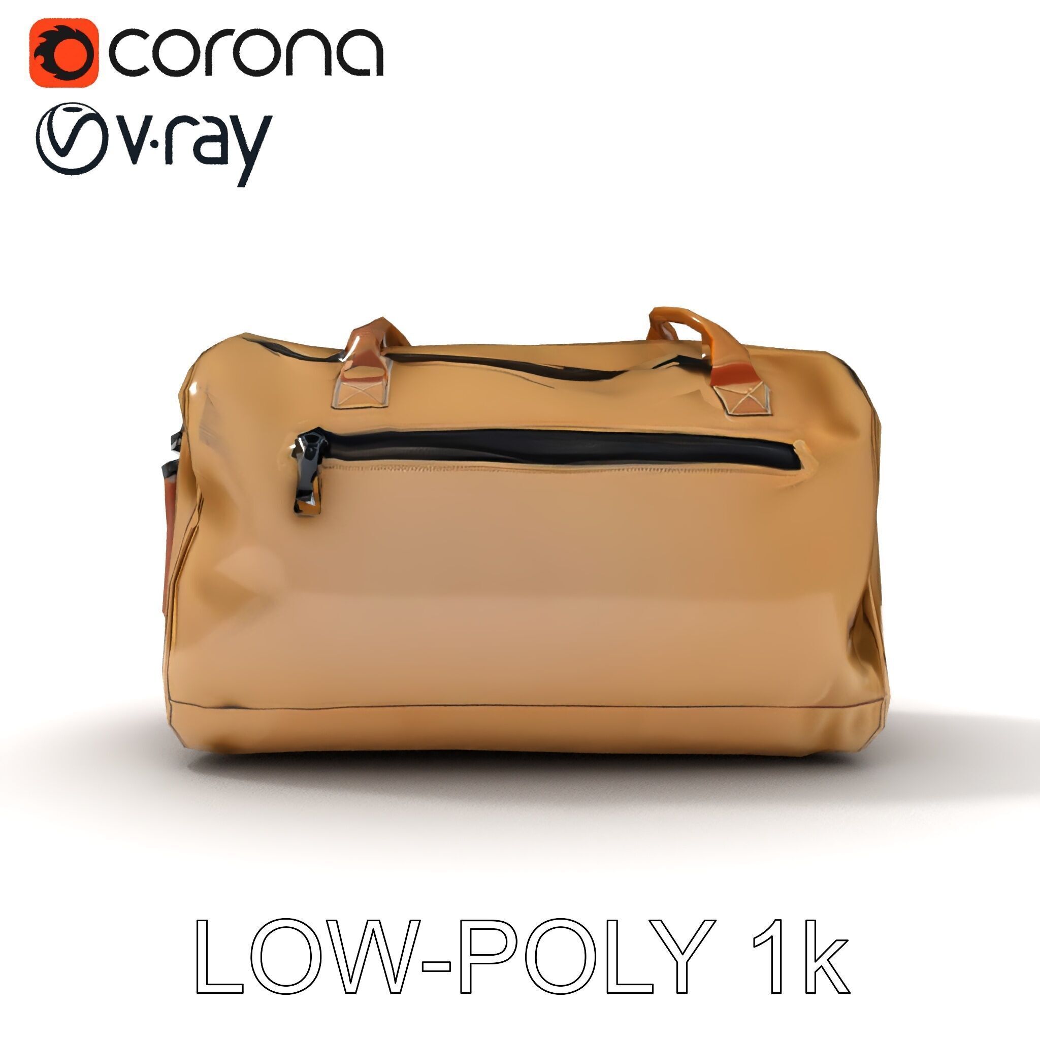 Travel Duffel Bag D Model Pack Low-poly 3D model_21