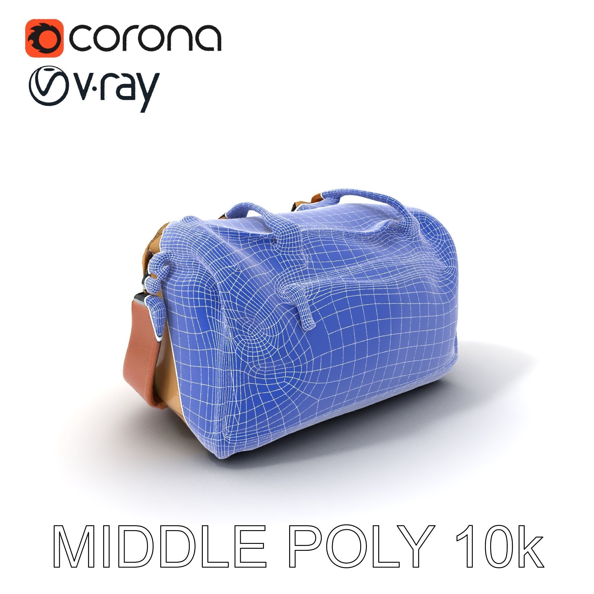 Travel Duffel Bag D Model Pack Low-poly 3D model_31