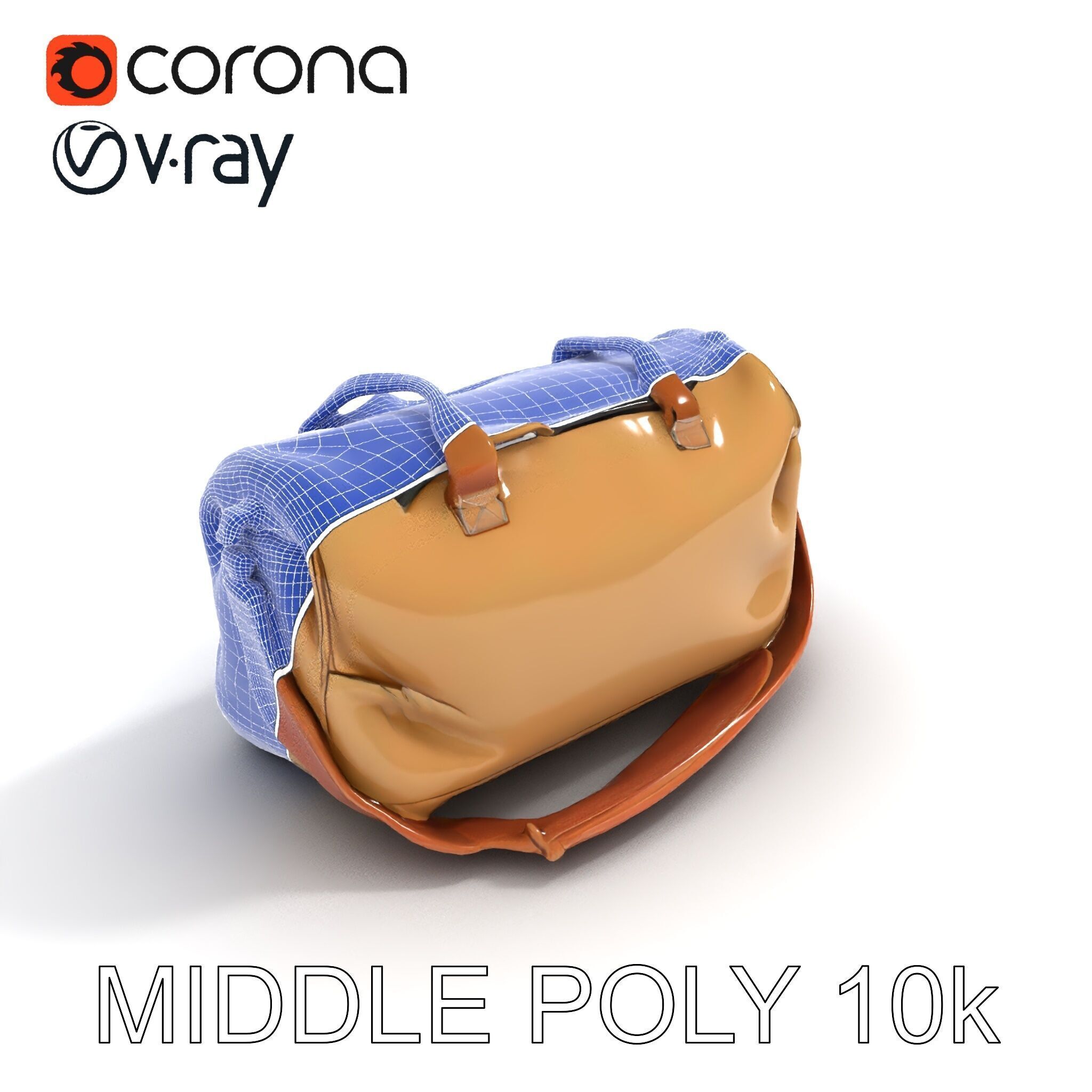 Travel Duffel Bag D Model Pack Low-poly 3D model_28