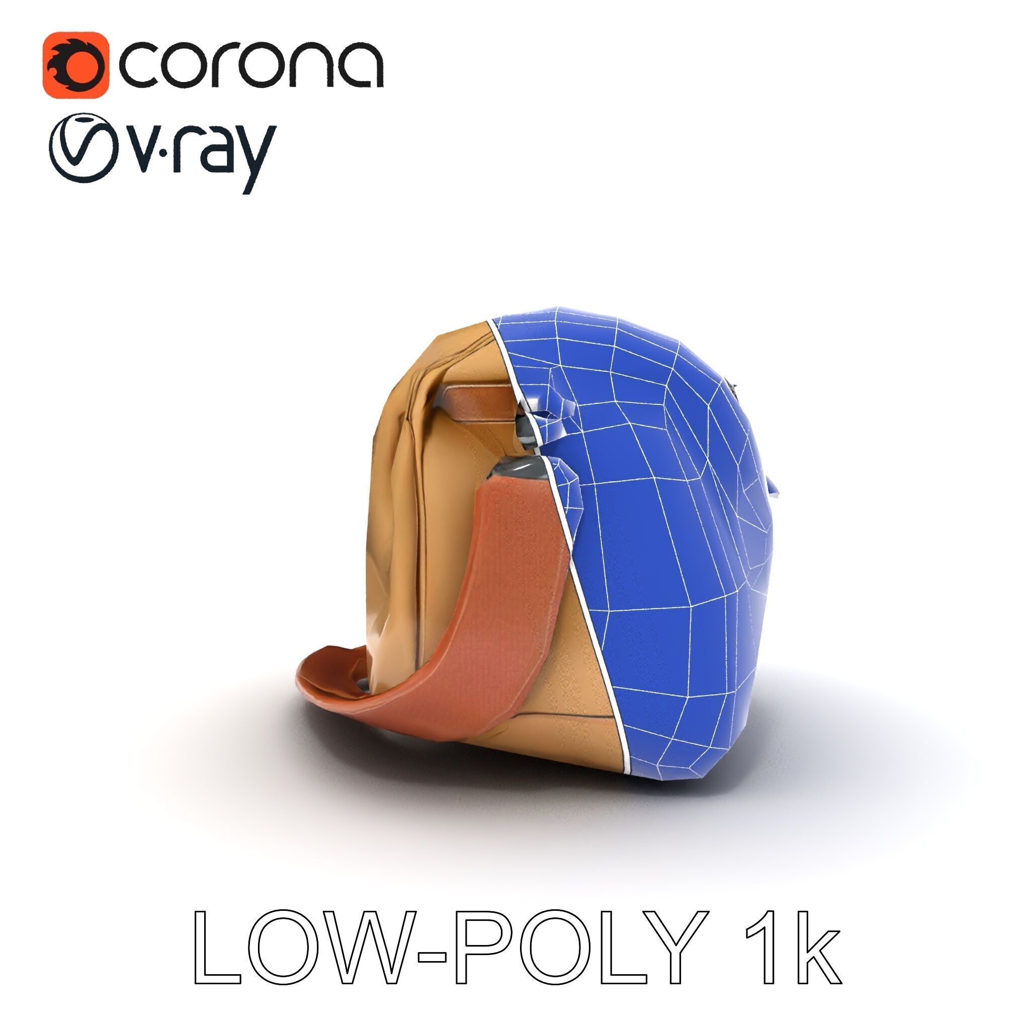 Travel Duffel Bag D Model Pack Low-poly 3D model_34
