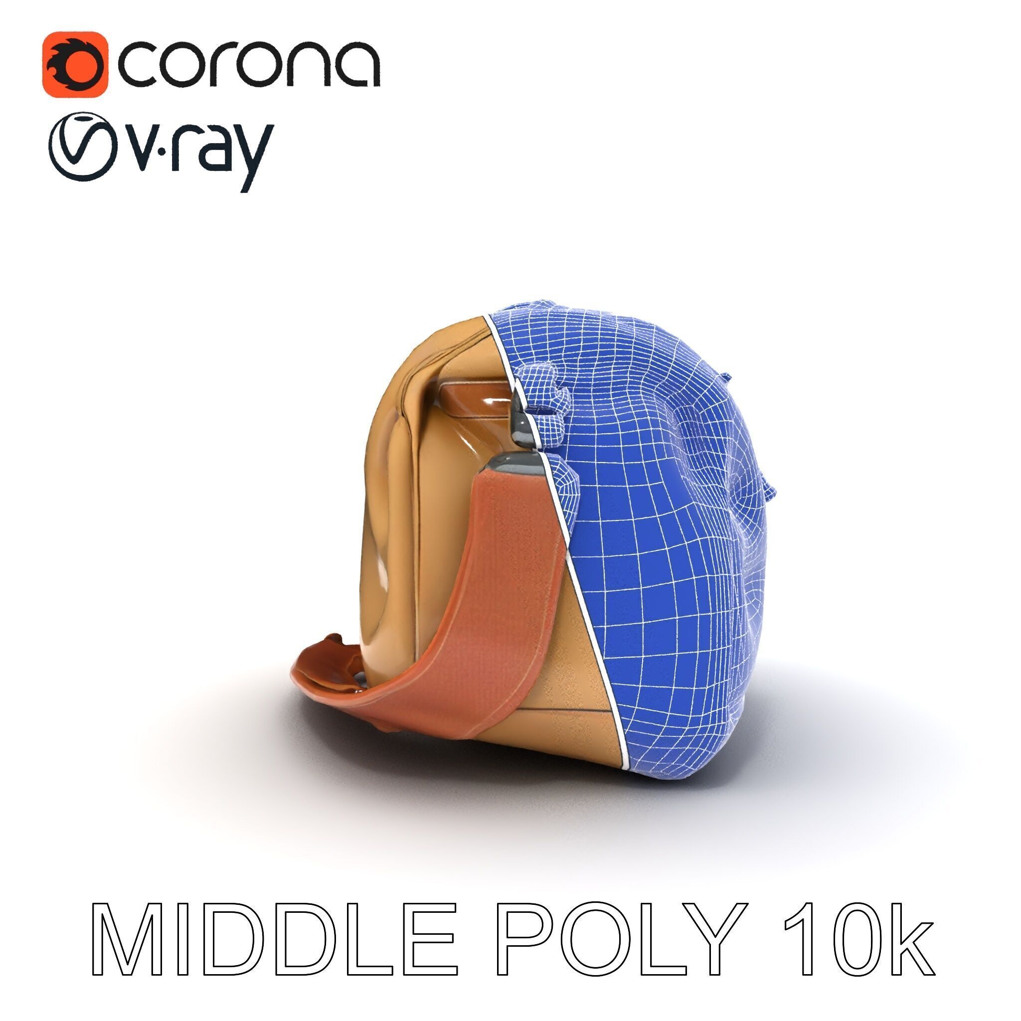 Travel Duffel Bag D Model Pack Low-poly 3D model_20