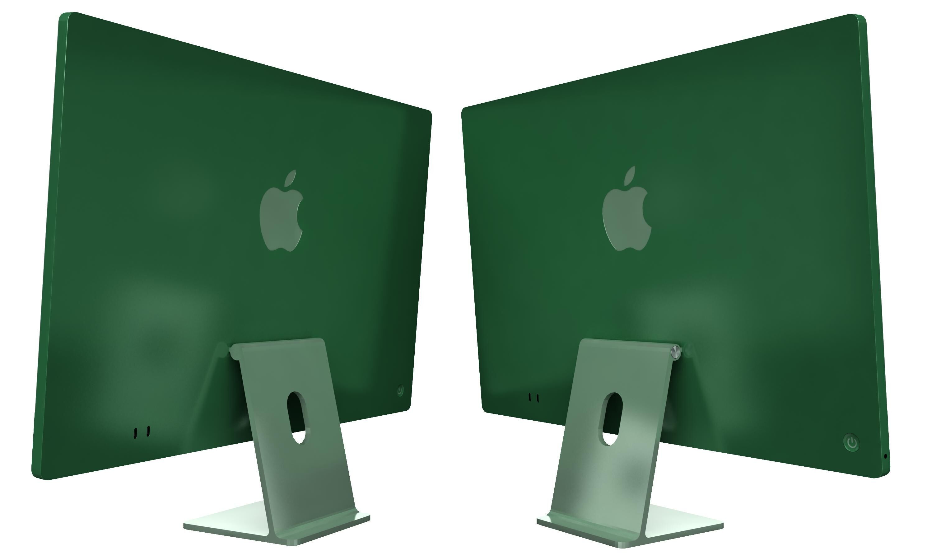 Apple iMac M4 Chip 2024 Green 3D model_14