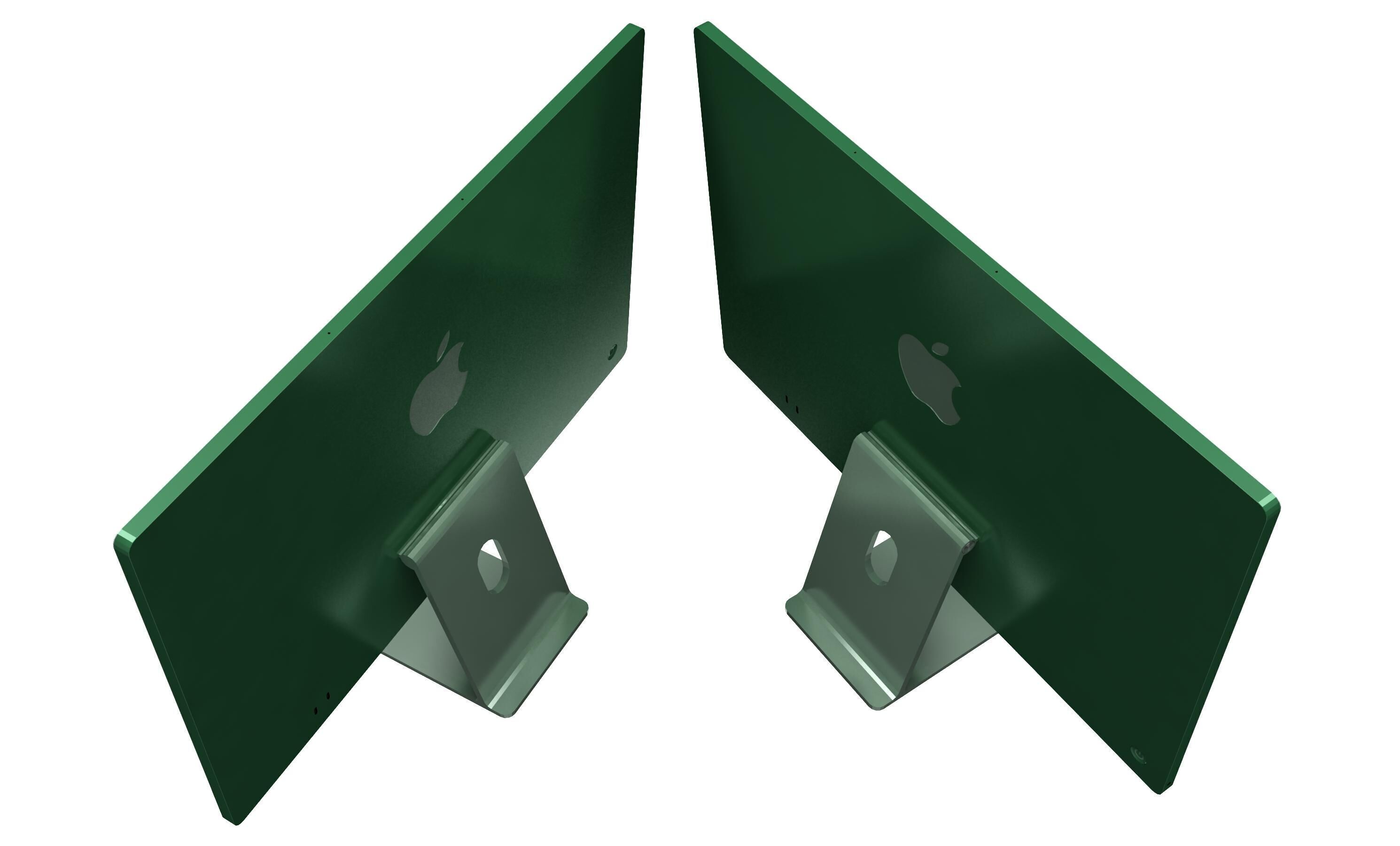 Apple iMac M4 Chip 2024 Green 3D model_13