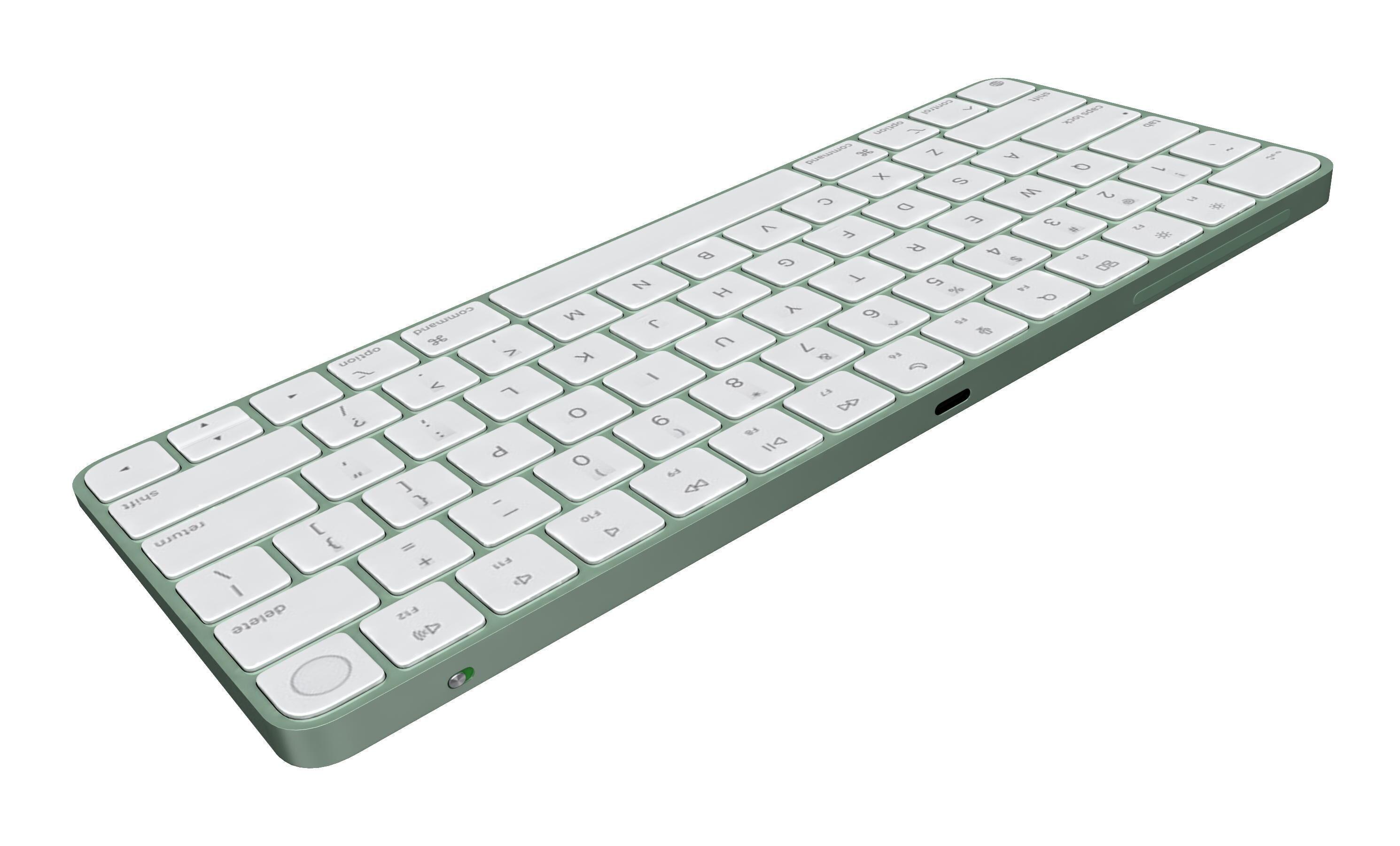 Apple iMac M4 Chip 2024 Green 3D model_18