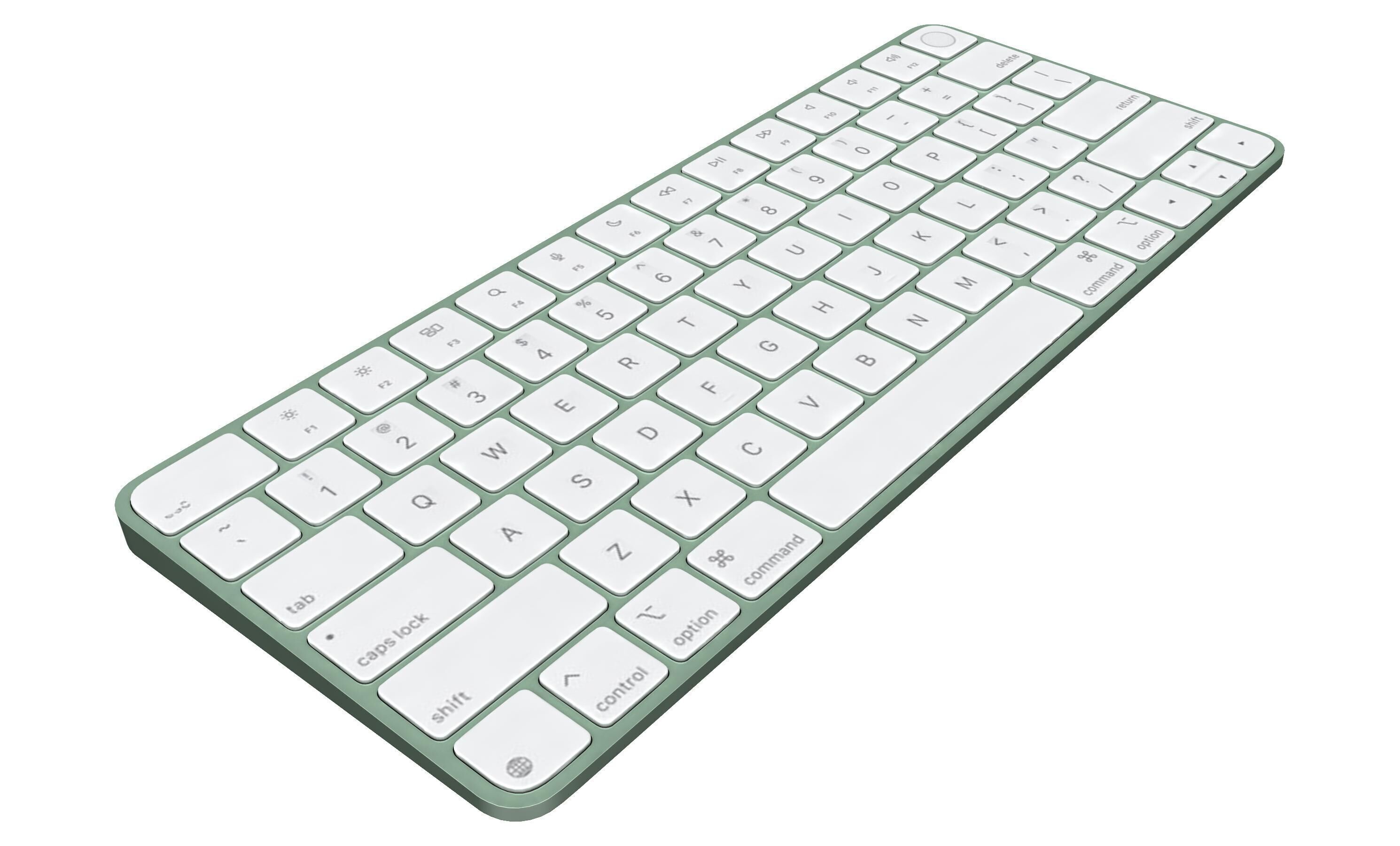 Apple iMac M4 Chip 2024 Green 3D model_17