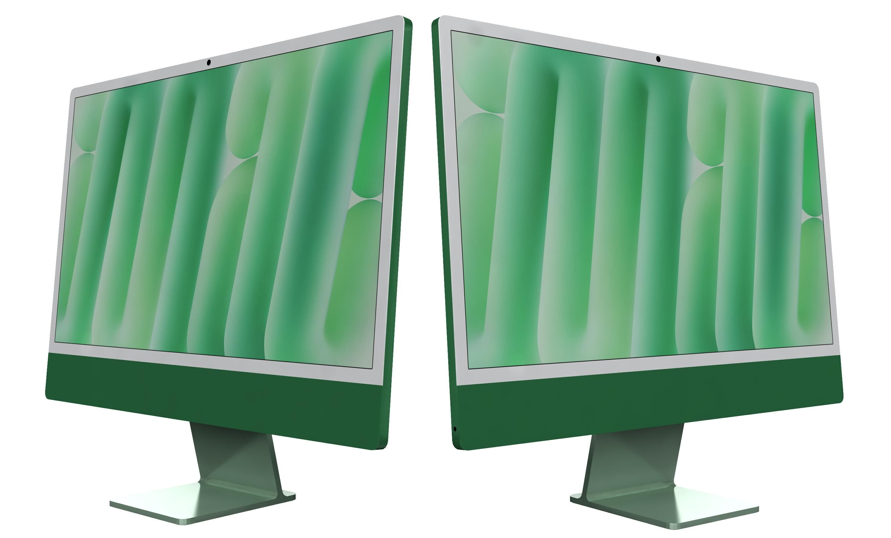 Apple iMac M4 Chip 2024 Green 3D model_15