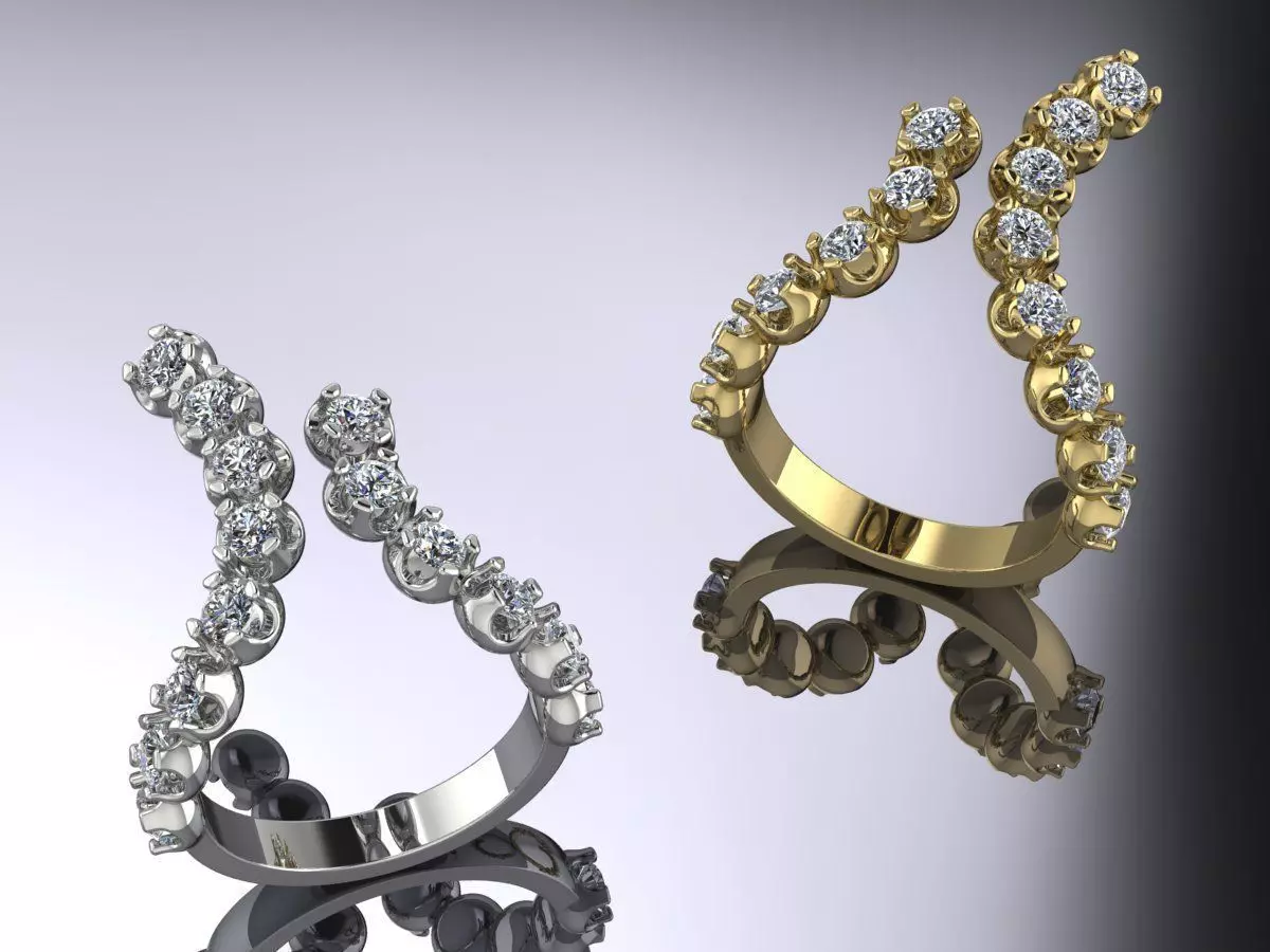 Jewelry Ring Gold 3D print model_0