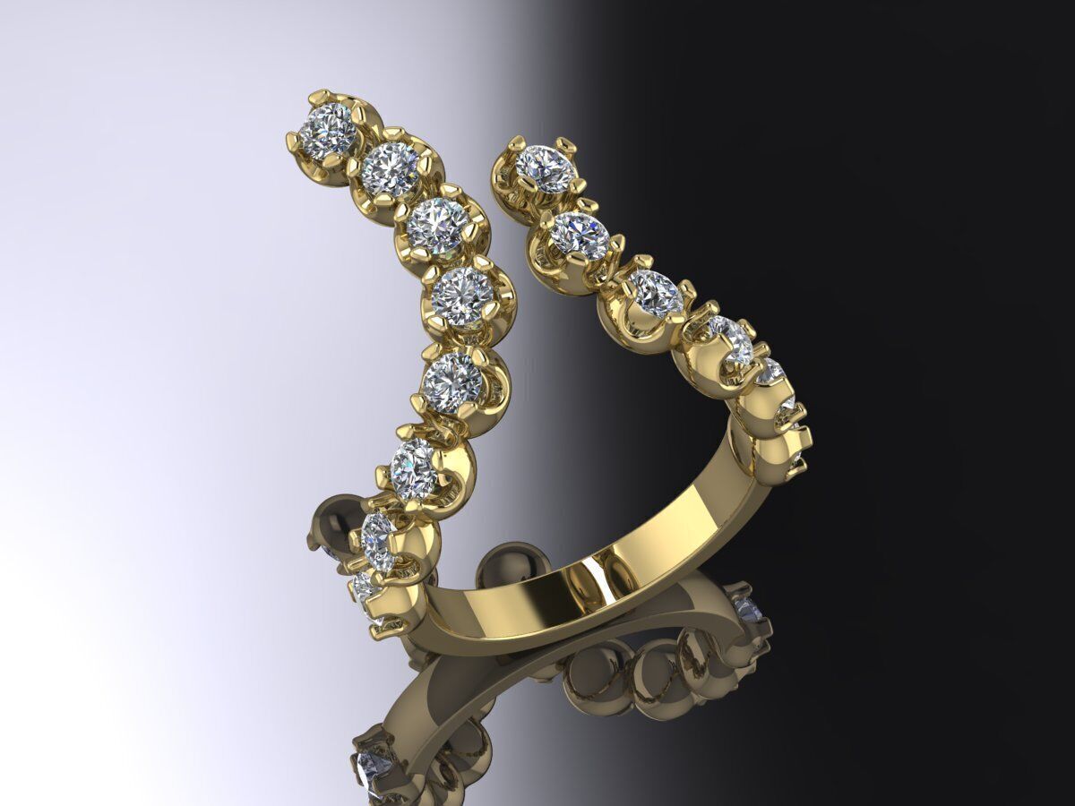 Jewelry Ring Gold 3D print model_2