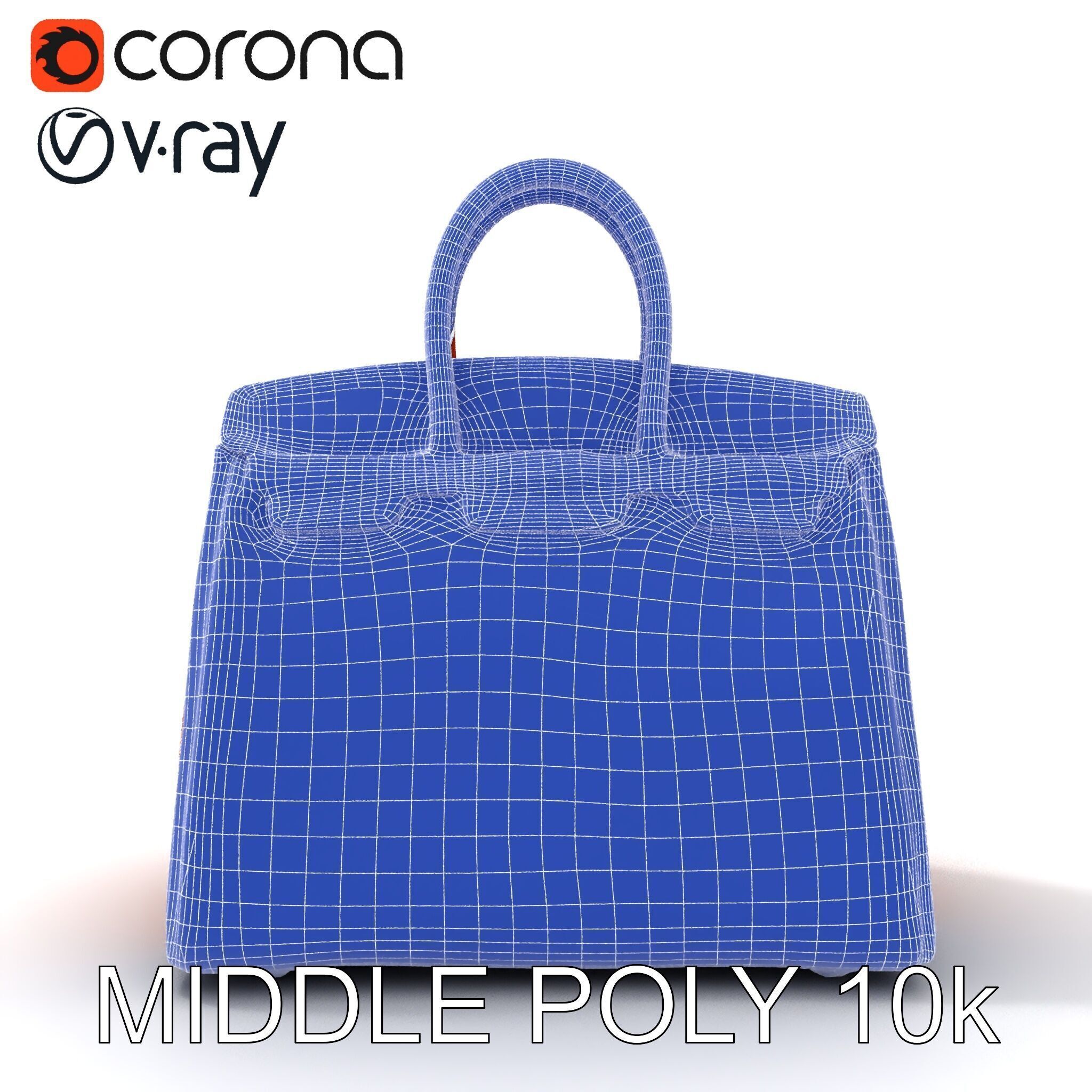 Luxurious Leather Handbag D Model Pack Low-poly 3D model_24
