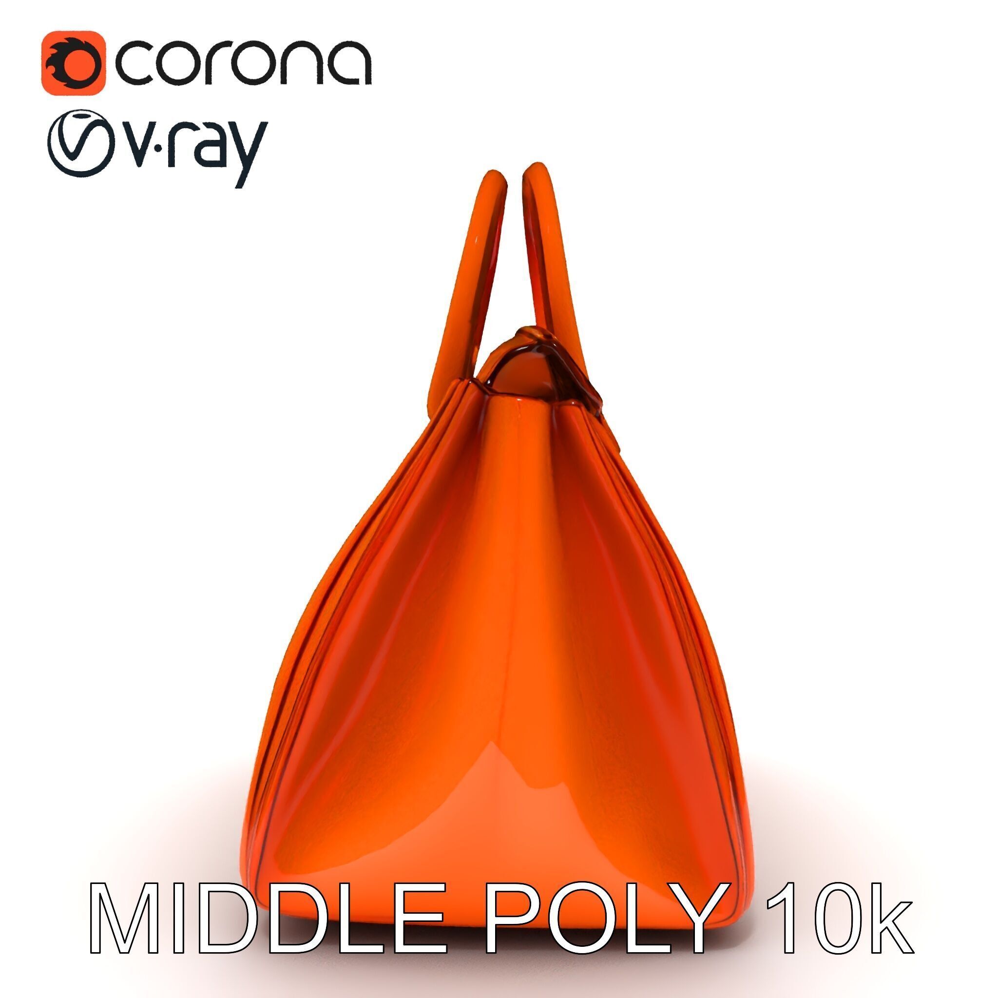 Luxurious Leather Handbag D Model Pack Low-poly 3D model_30