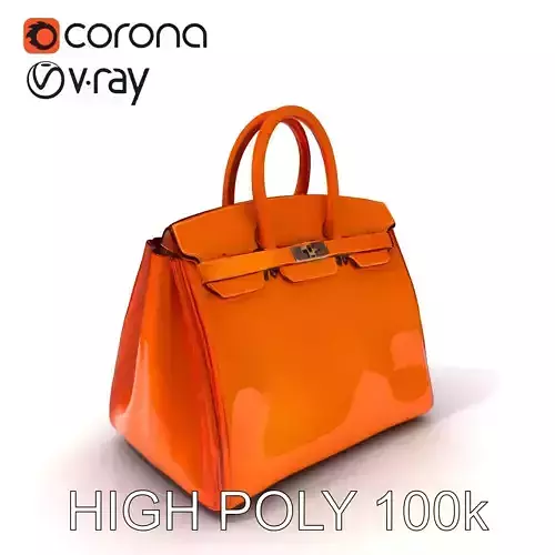 Luxurious Leather Handbag D Model Pack