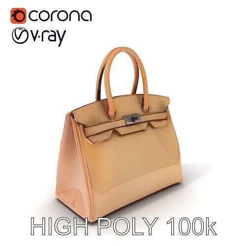Elegant Handbag Model Pack Low-poly 3D model